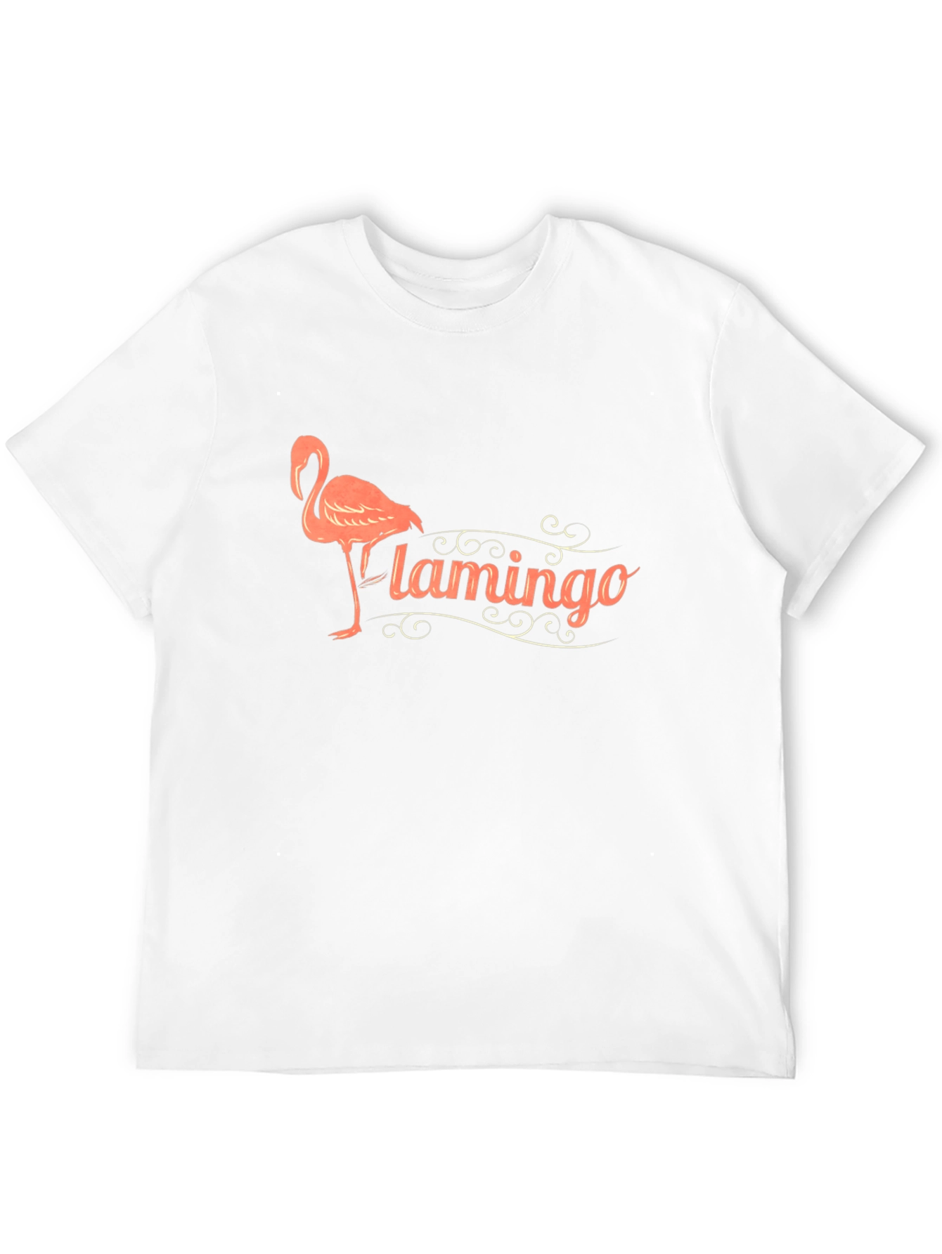Black Flamingo Graphic Print Black T-Shirt view 12