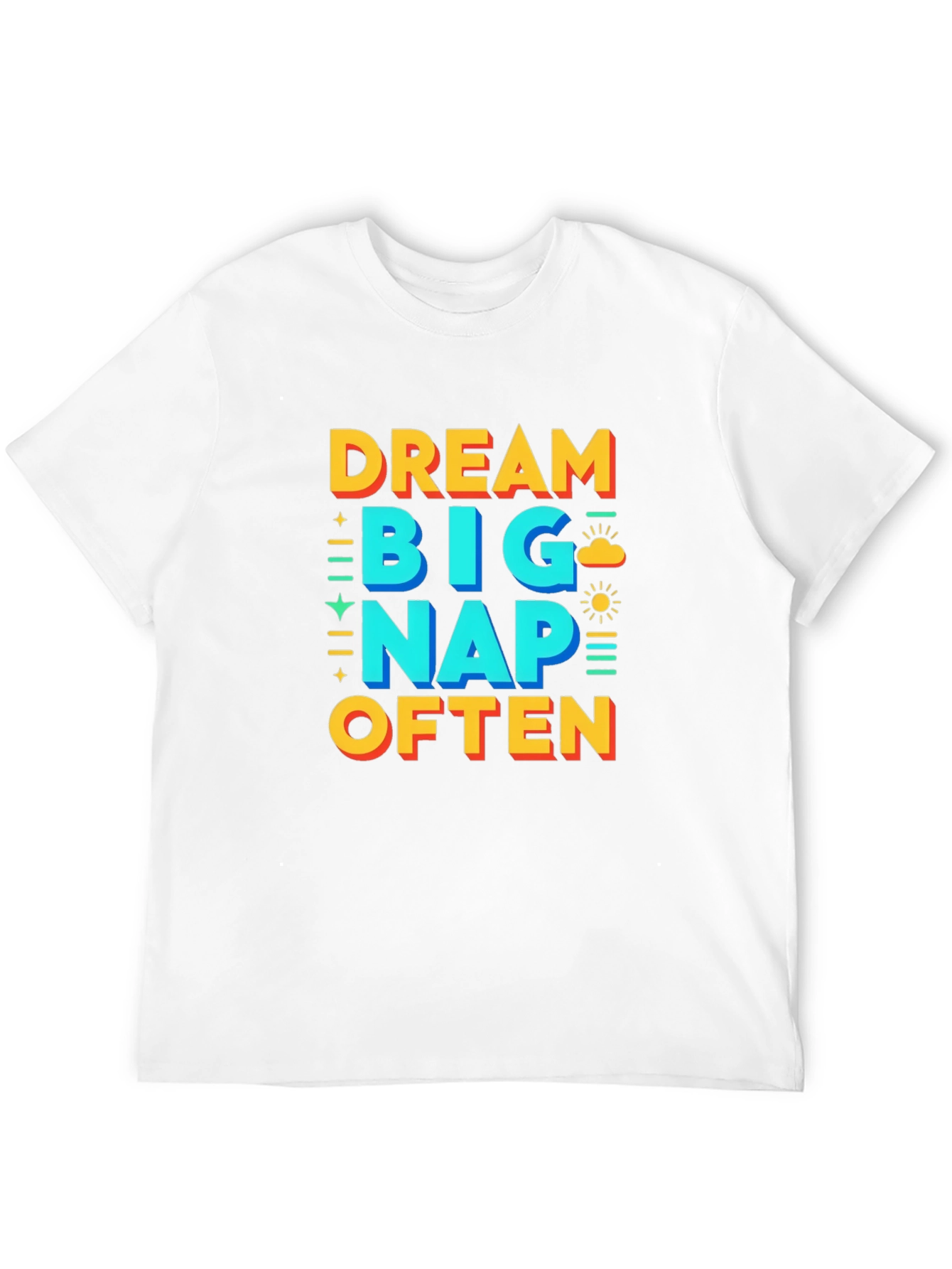 Black Dream Big Nap Often Graphic T-Shirt view 12
