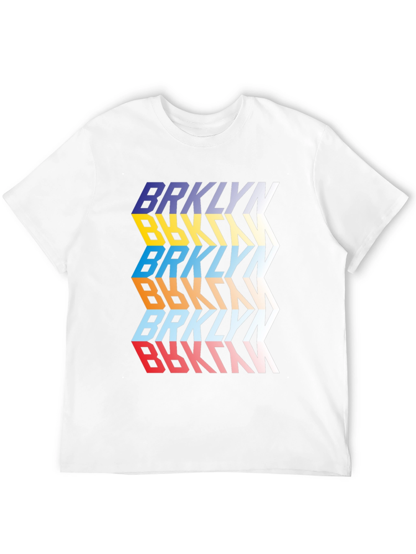 Black Brooklyn Retro Graphic Print Men's Tee - Black view 12