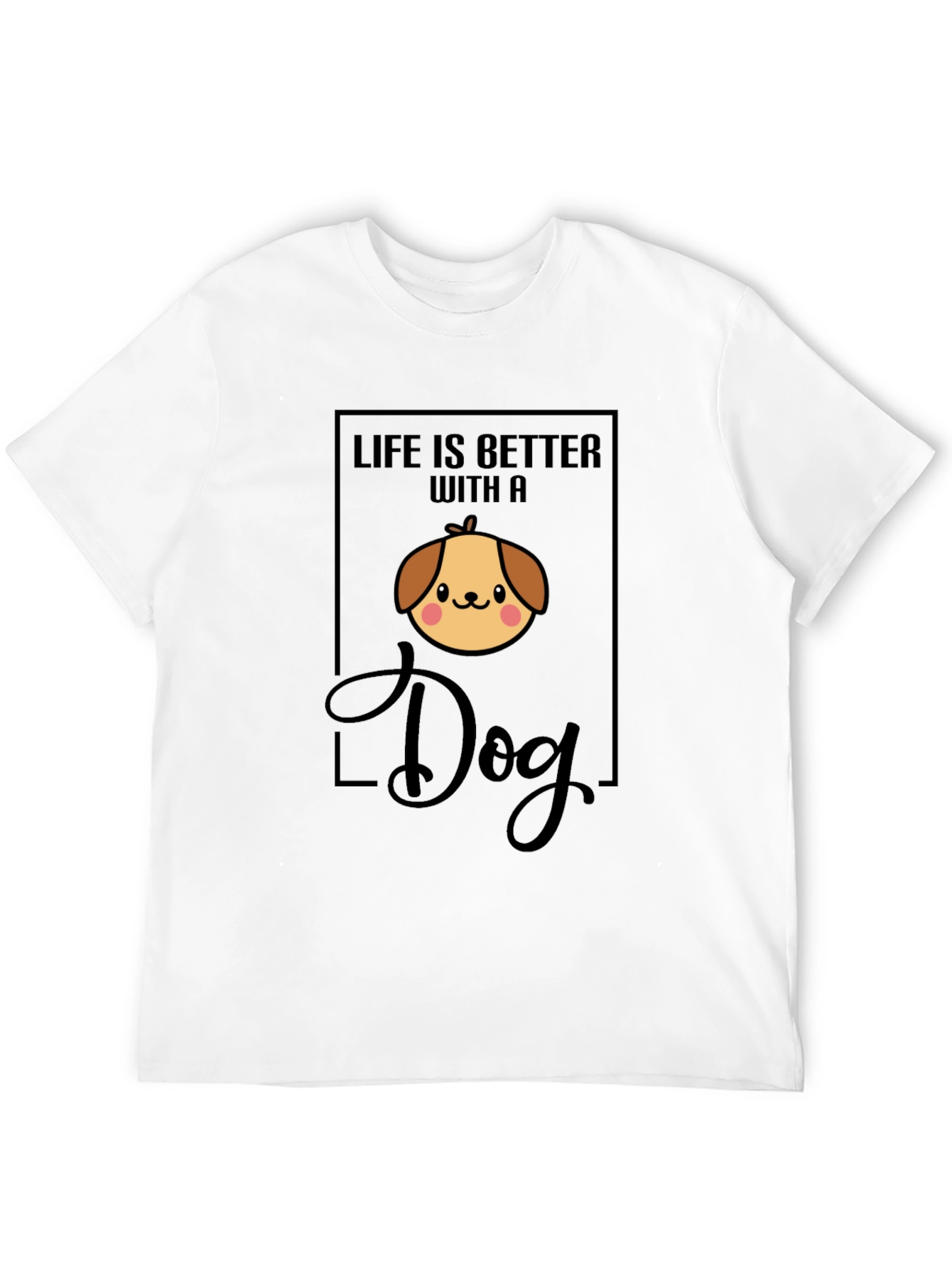 Black Life is Better with a Dog Black T-Shirt view 12