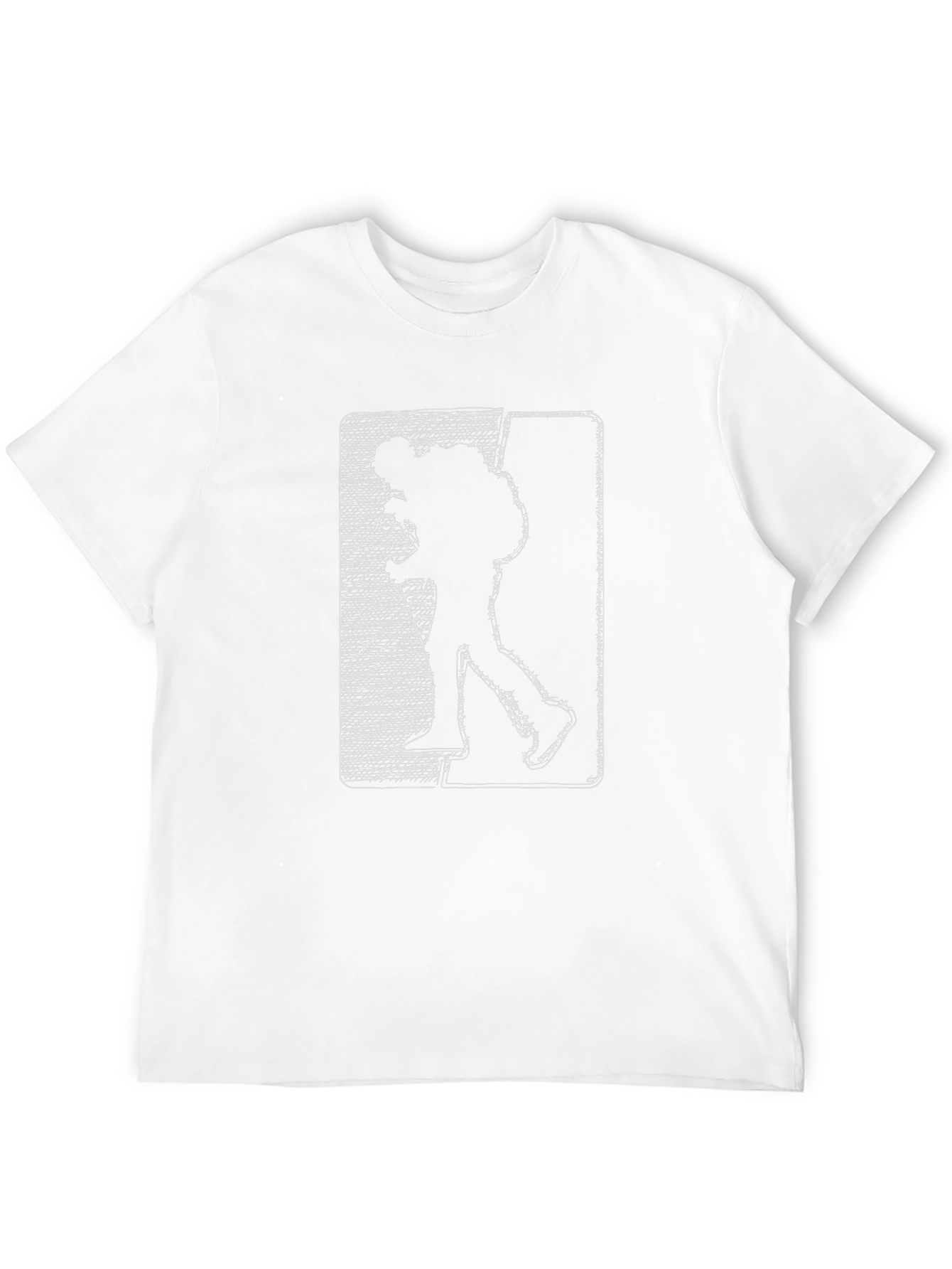 Black Hiker Graphic Tee - Black Cotton Comfort view 12