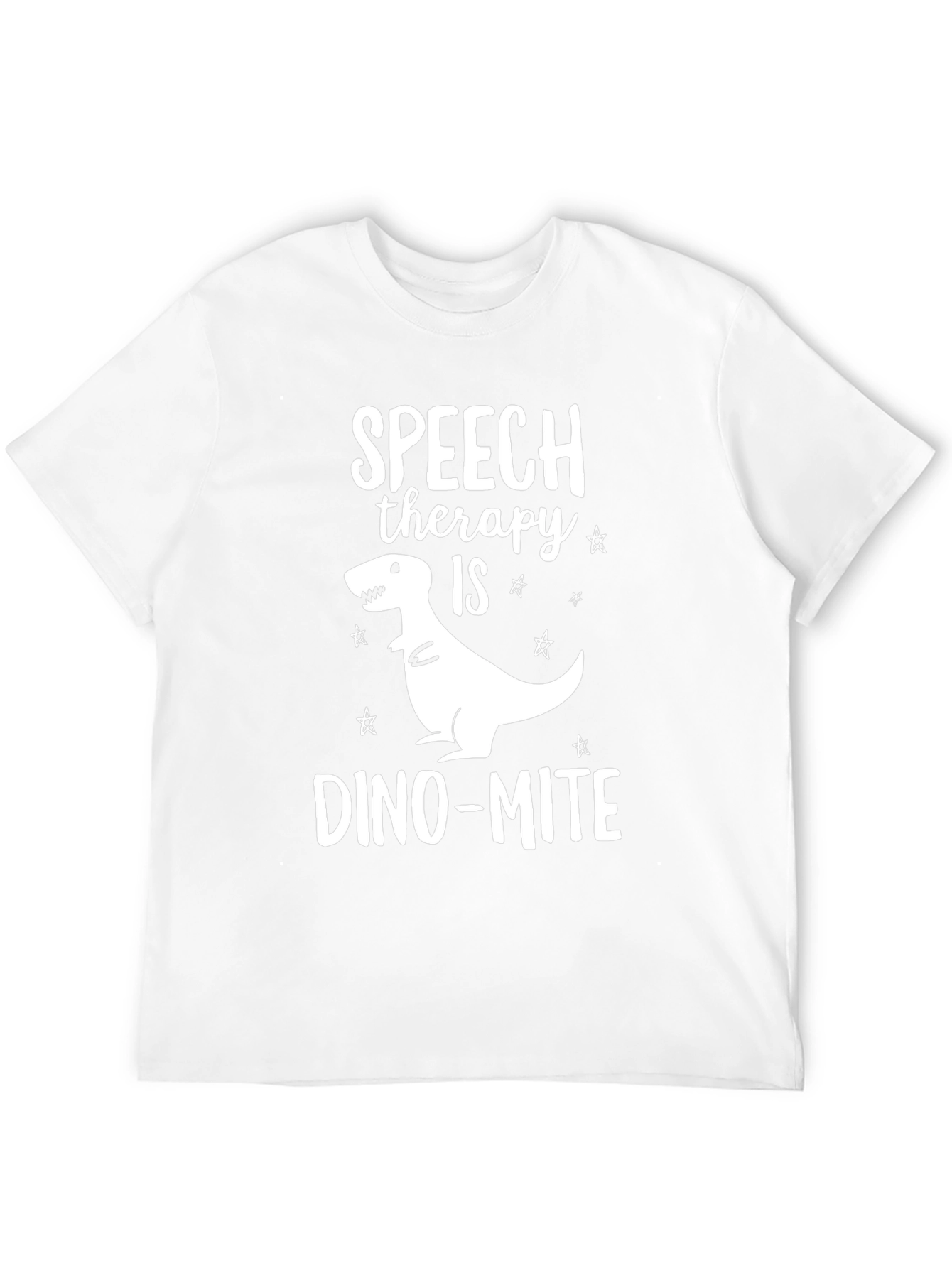Black Speech Therapy Dino-mite Black T-Shirt view 12