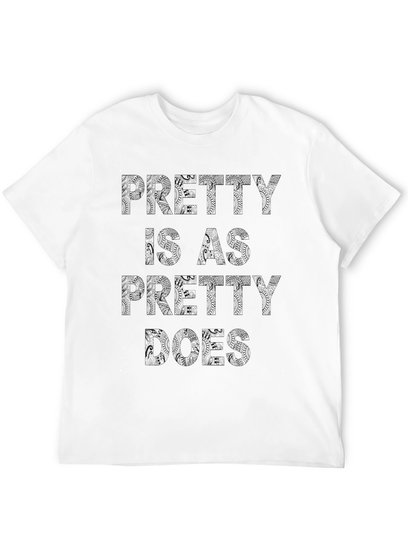 Black Pretty Like Pretty Roses Black T-Shirt view 12