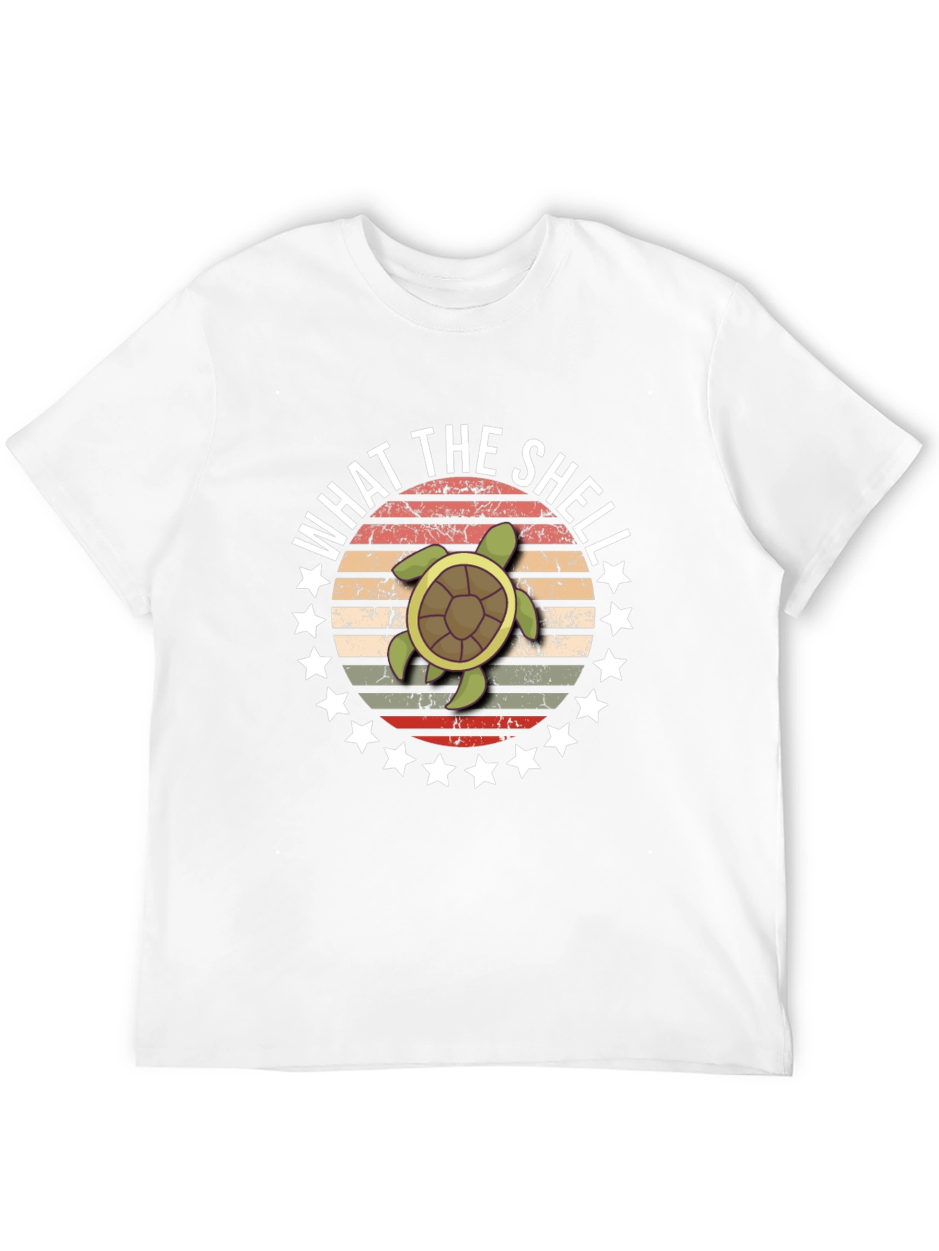 Black What the Shell Turtle T-Shirt view 12