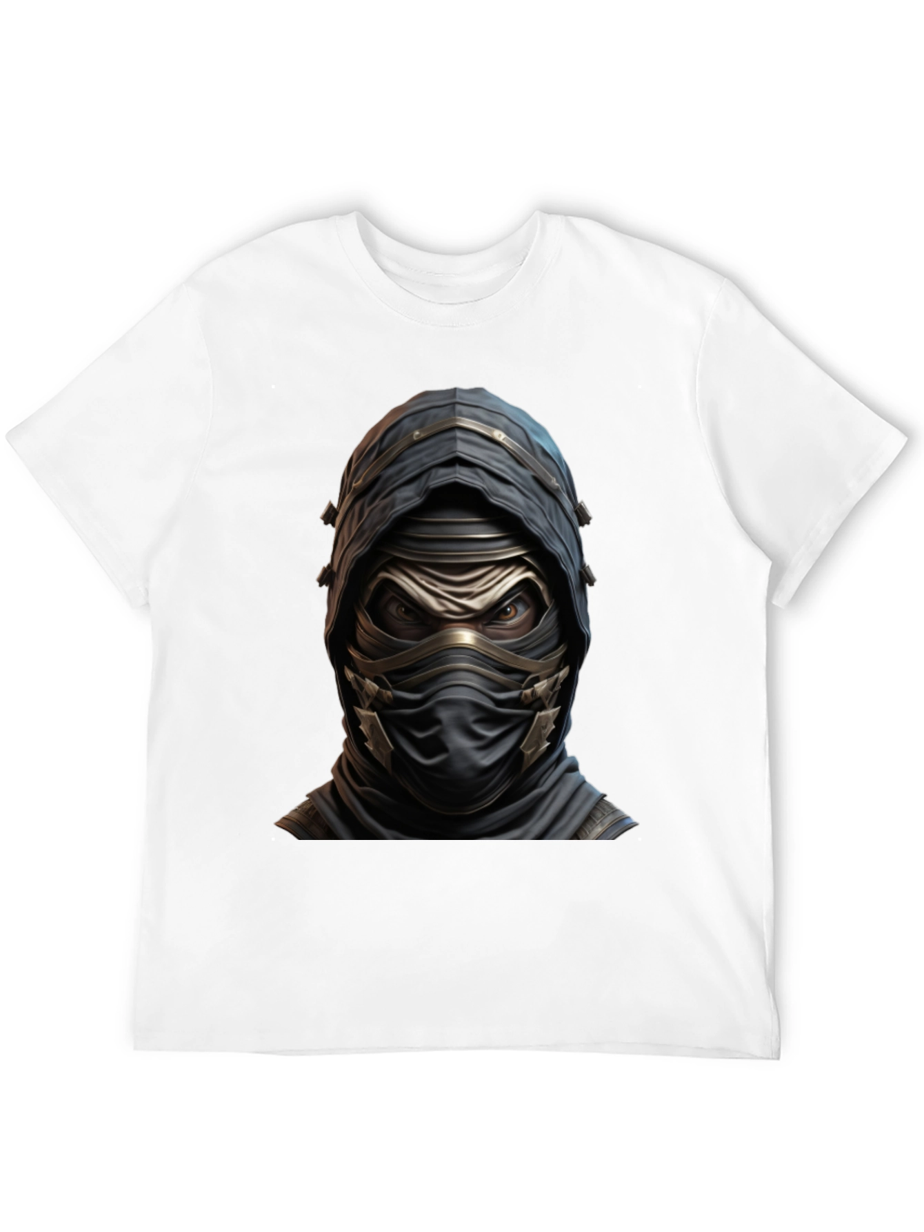 Black Mystic Warrior Graphic Tee - Black Cotton Blend view 12