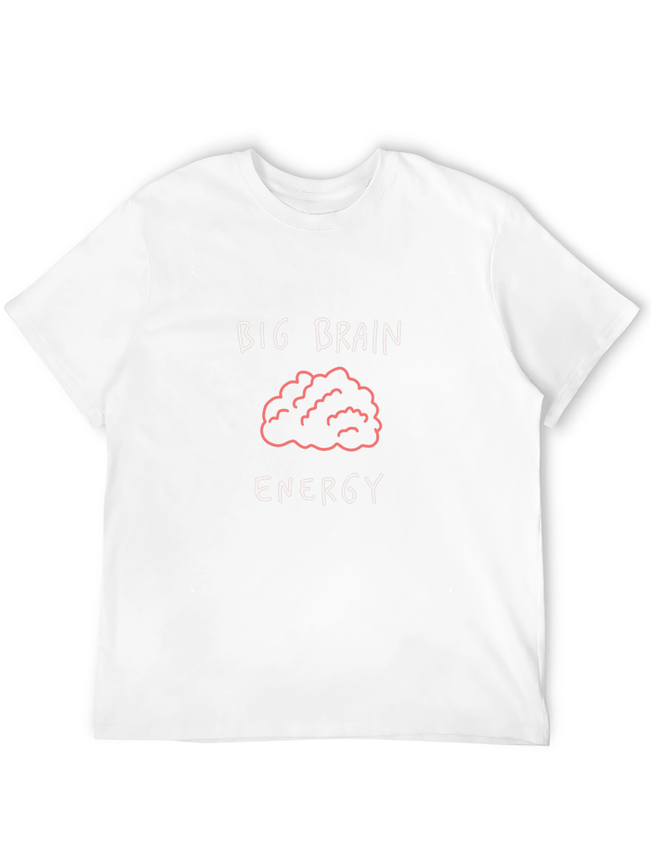 Black Big Brain Energy Graphic Tee - Black Cotton T-Shirt view 12