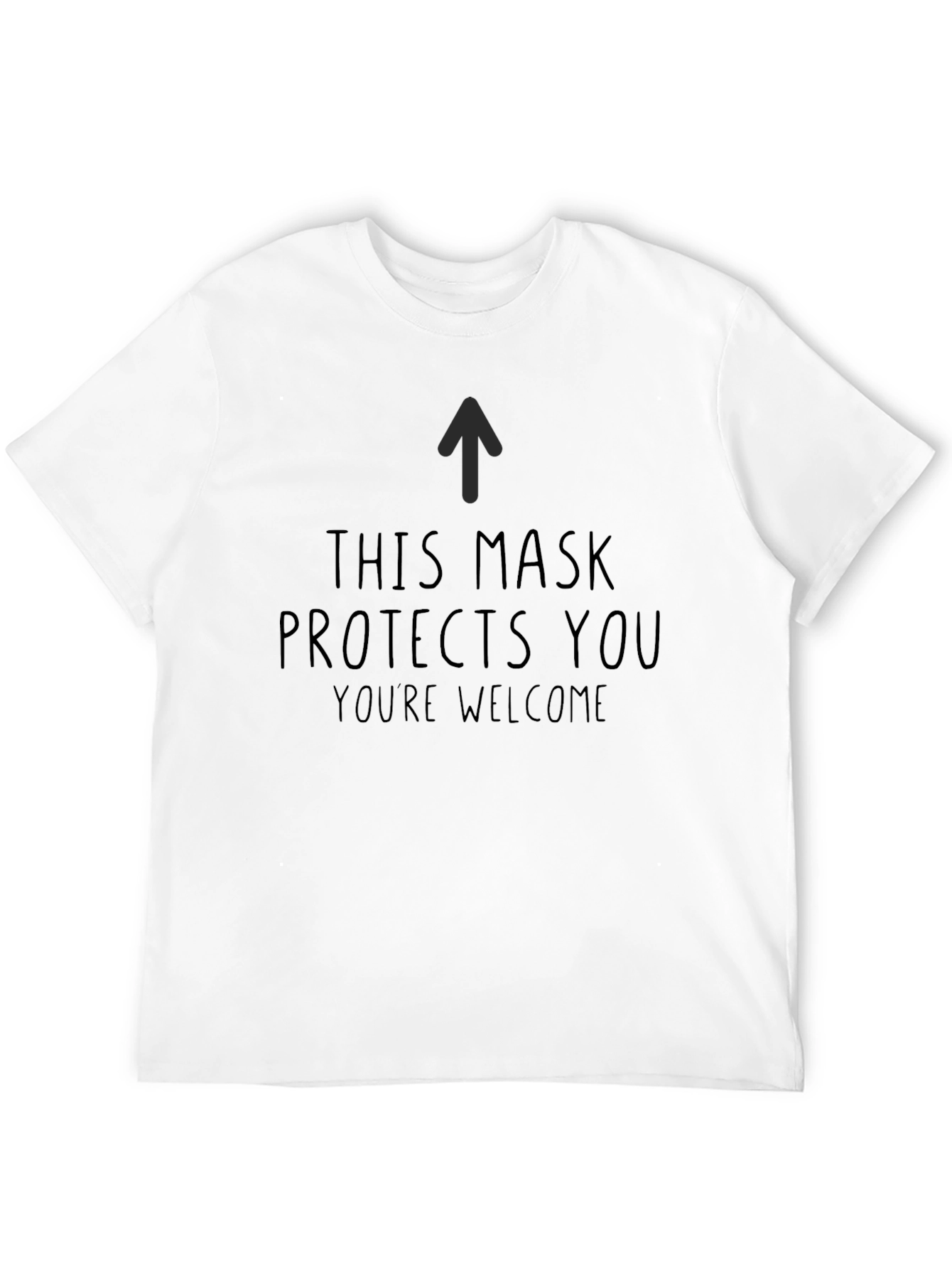 Black Funny This Mask Protects You T-Shirt view 12