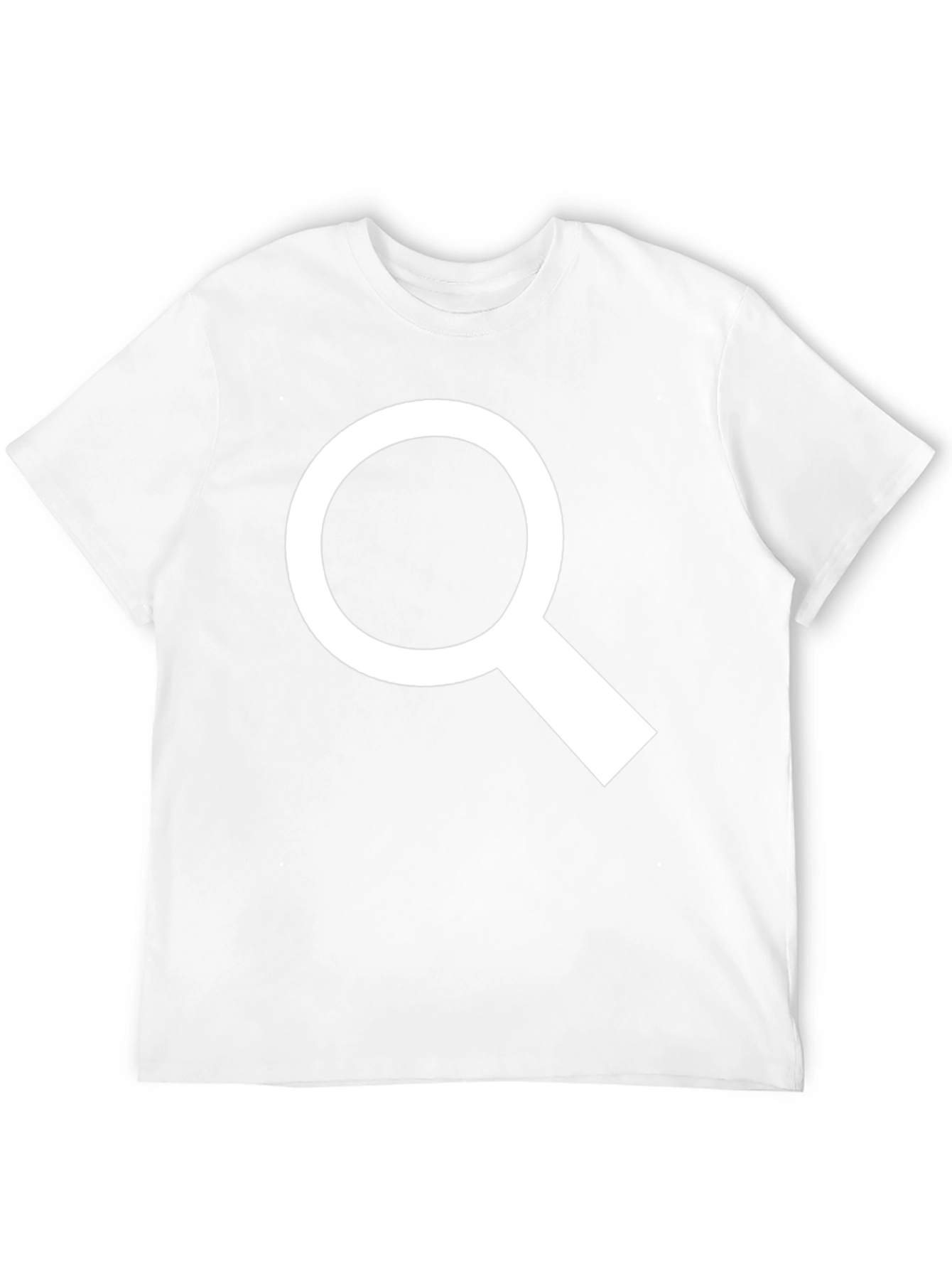Black Magnifying Glass Graphic T-Shirt - Search Tee view 12