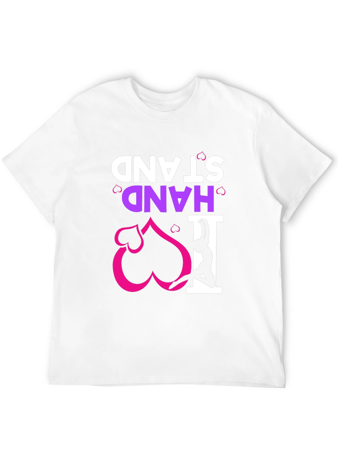 Black I Heart Handstand Black T-Shirt view 12