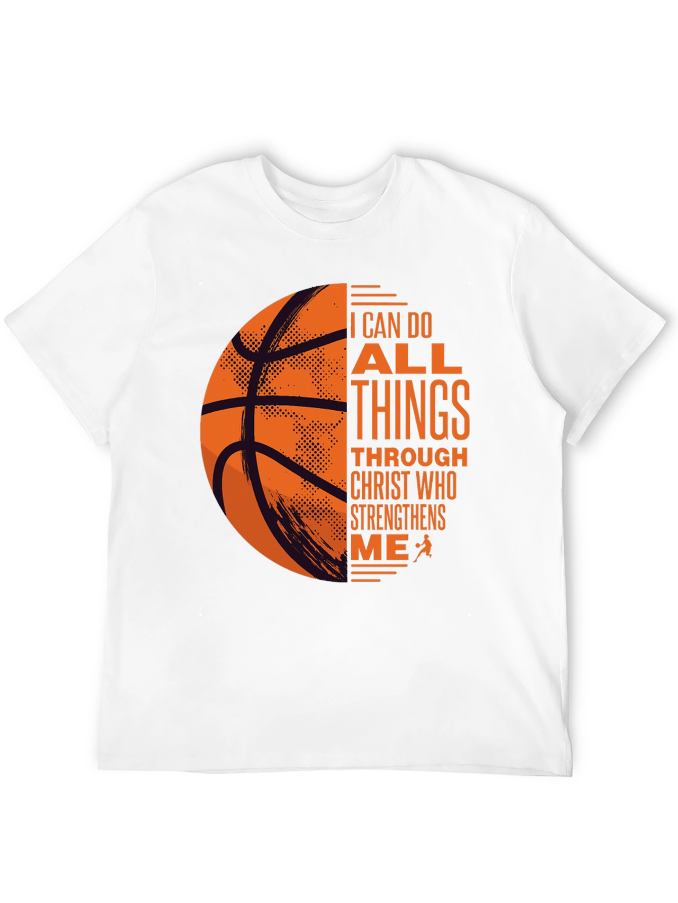Black Basketball Christian T-Shirt: I Can Do All Things view 12