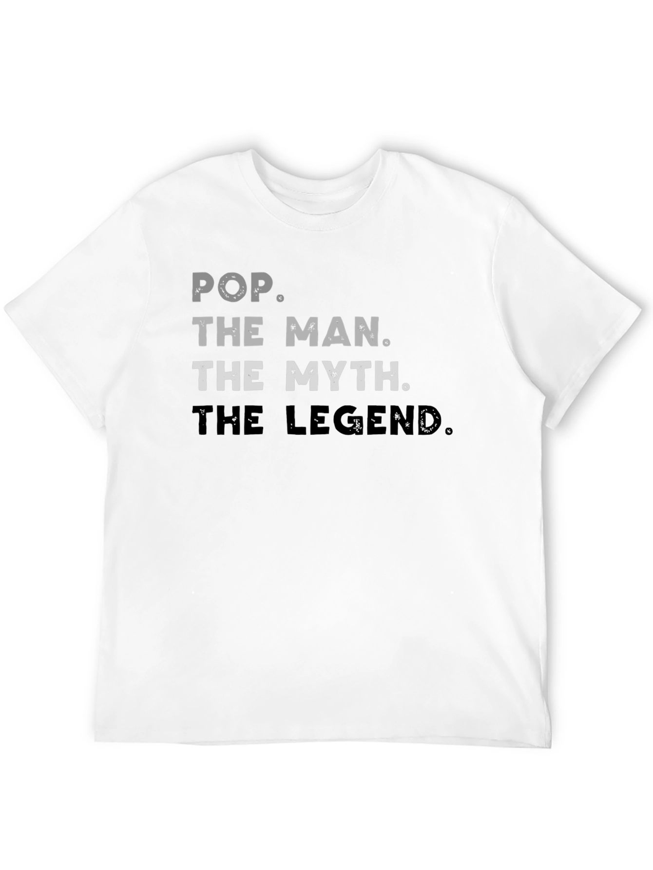 Black Pop The Man Myth Legend Graphic T-Shirt view 12