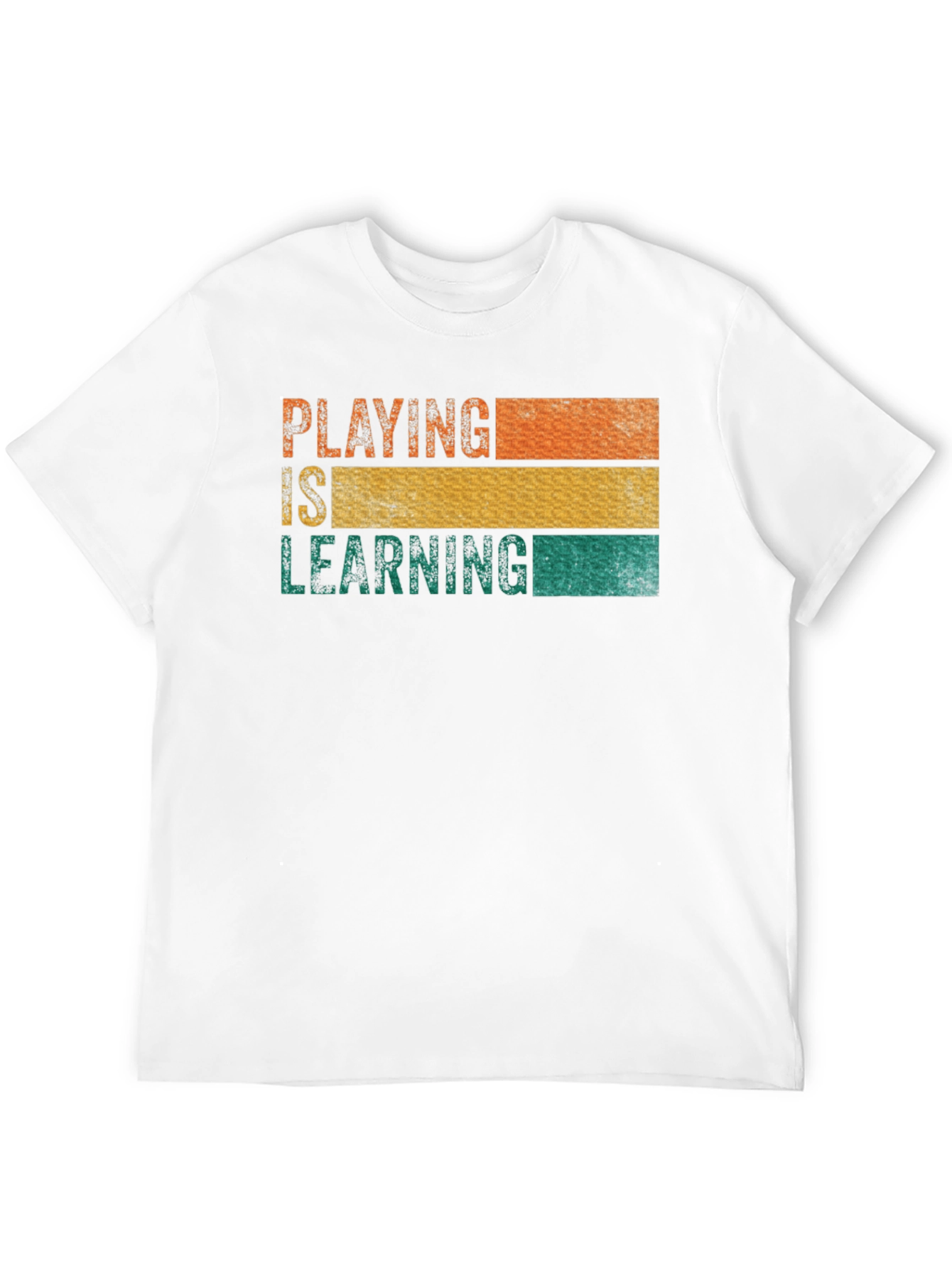 Black Playing is Learning Graphic T-Shirt view 12