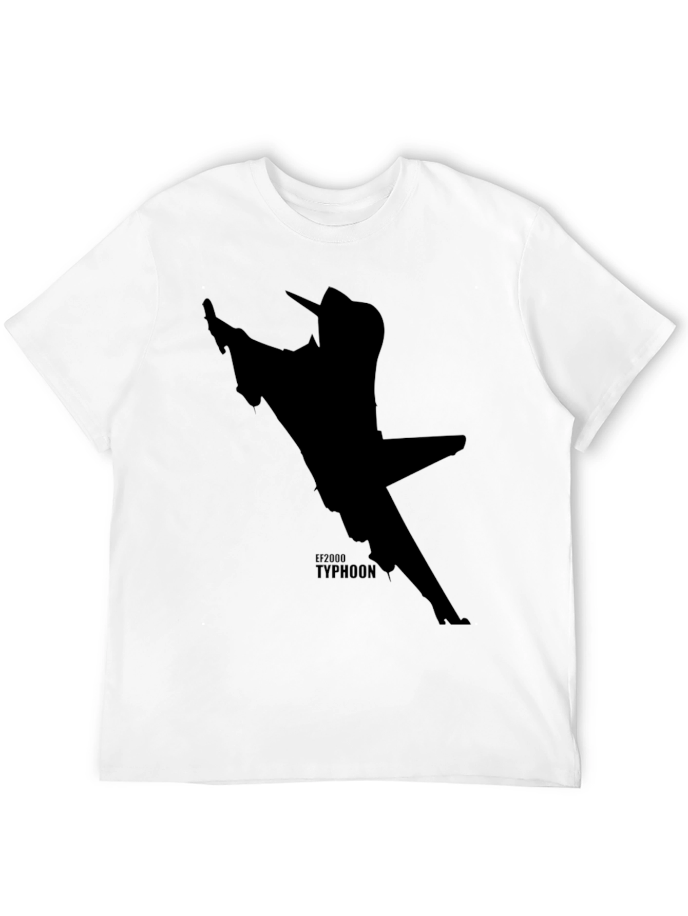 Black EF2000 Typhoon Jet Black T-Shirt view 12