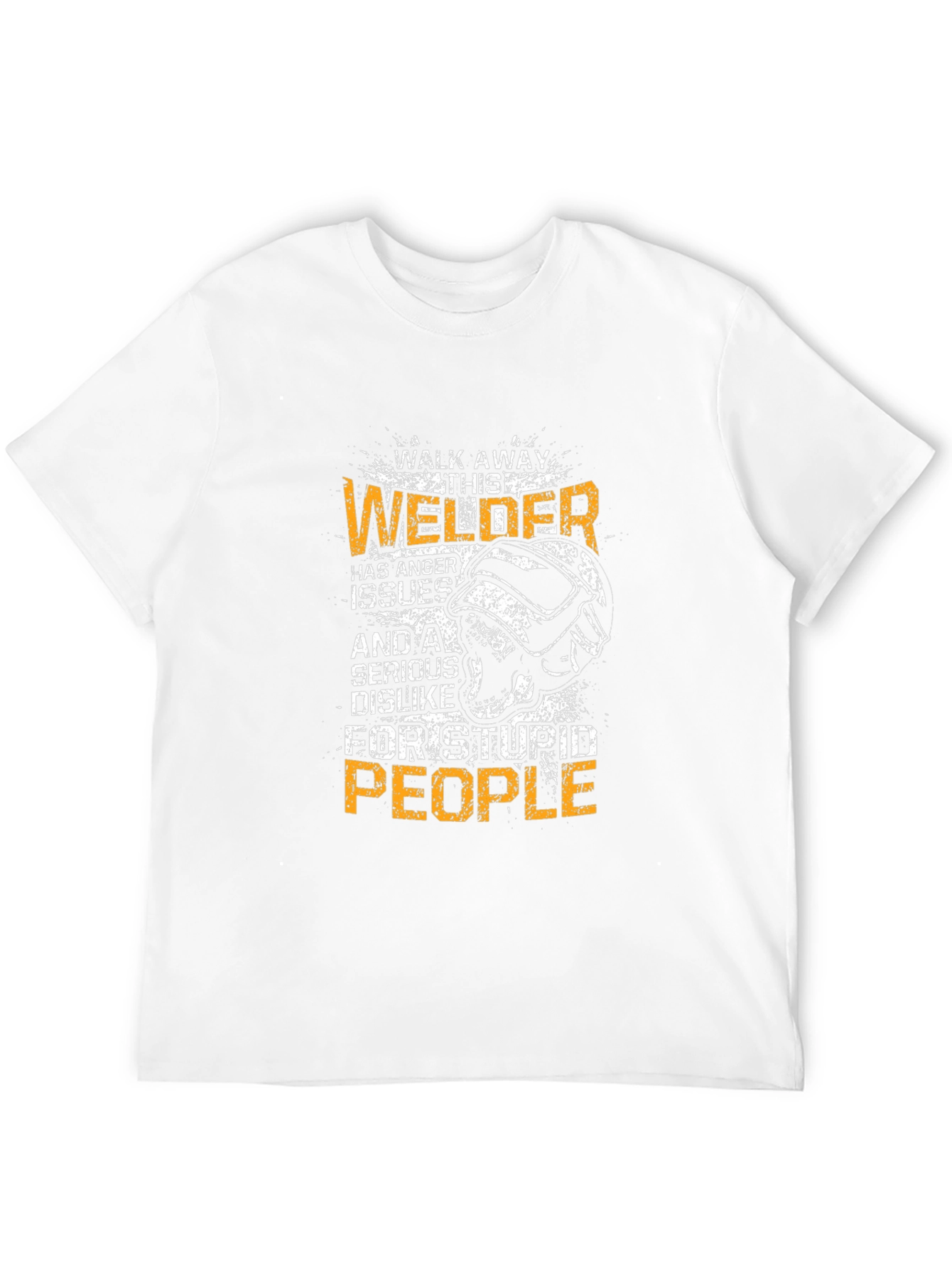 Black Walk Away Welder T-Shirt view 12