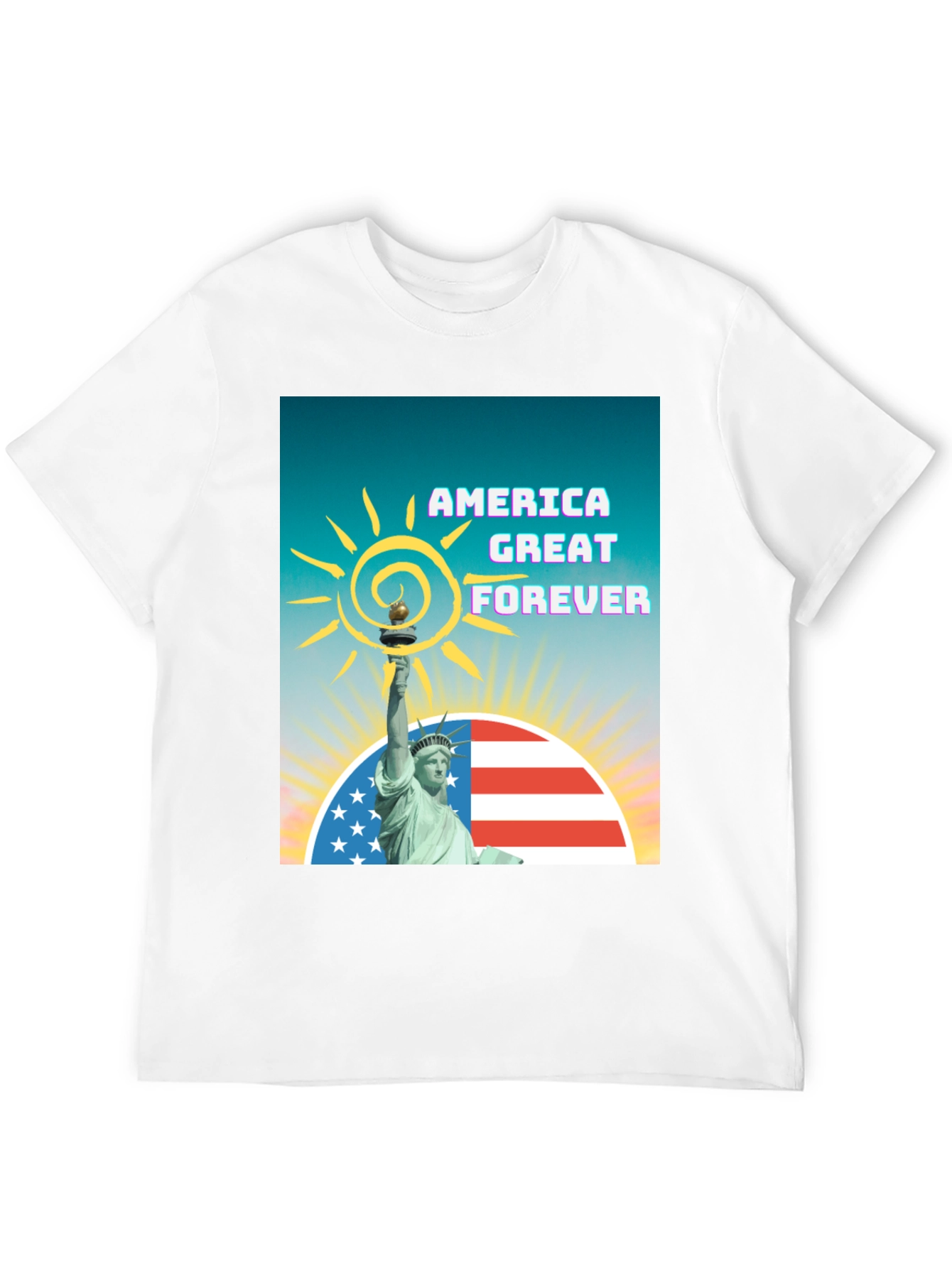Black America Great Forever Graphic Tee view 12