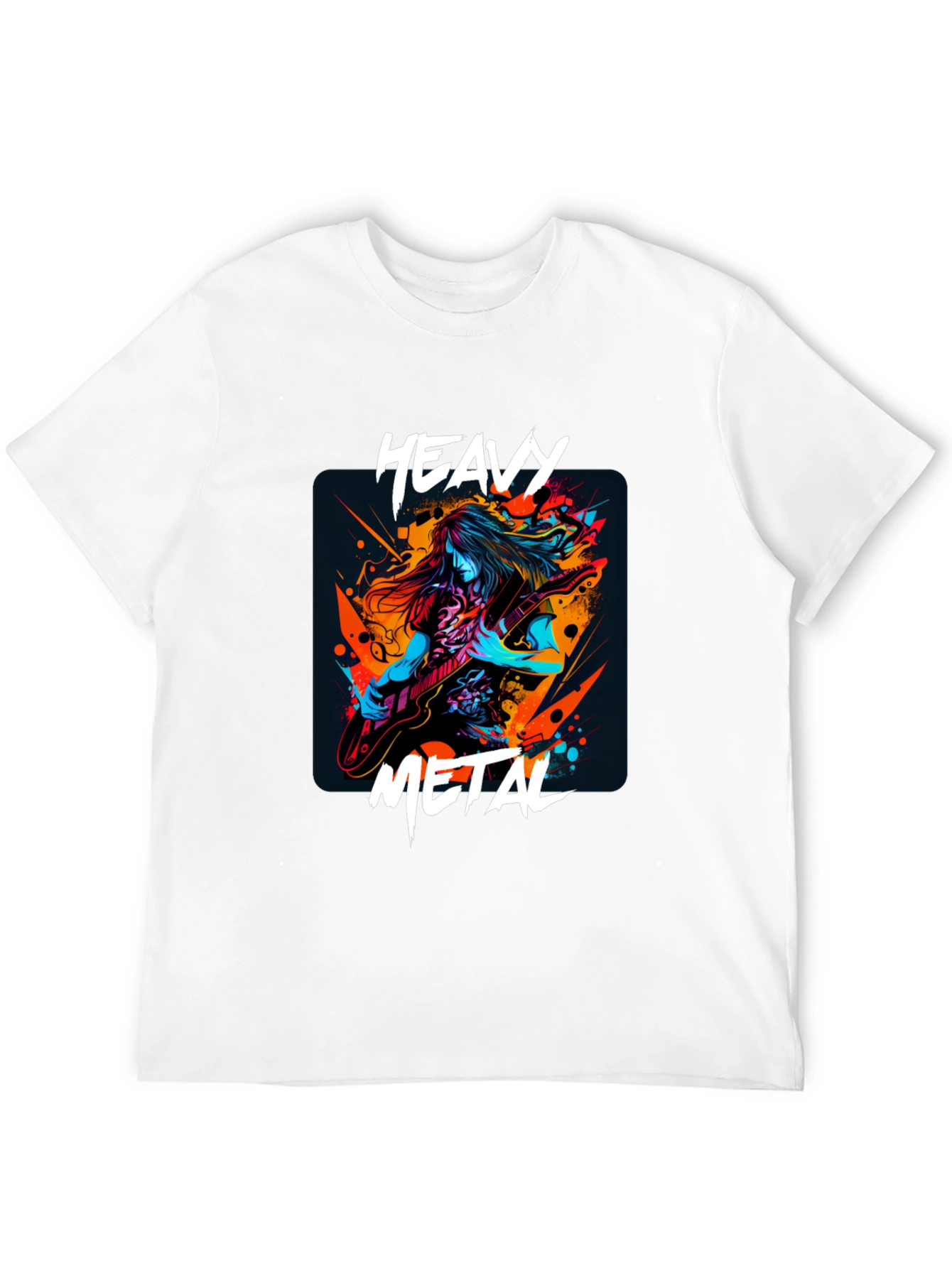 Black Heavy Metal Graphic T-Shirt - Black view 12