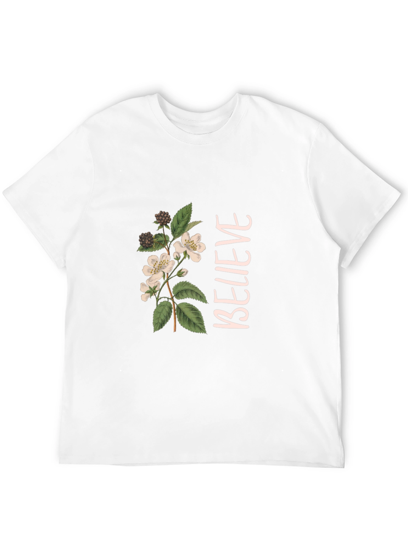 Black Believe Floral Graphic Black T-Shirt view 12