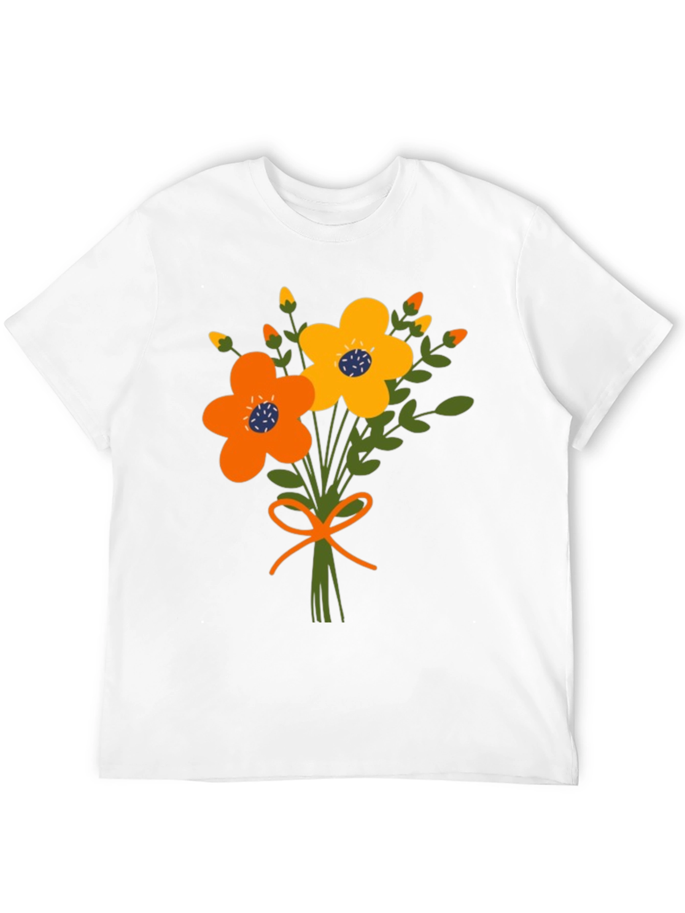 Black Floral Bouquet Graphic Tee view 12