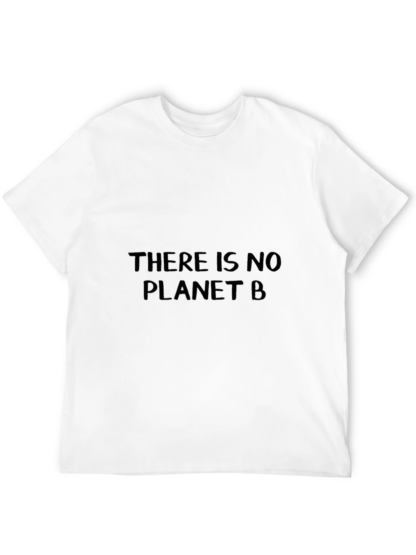 Black Eco-Friendly "There Is No Planet B" Black T-Shirt view 12