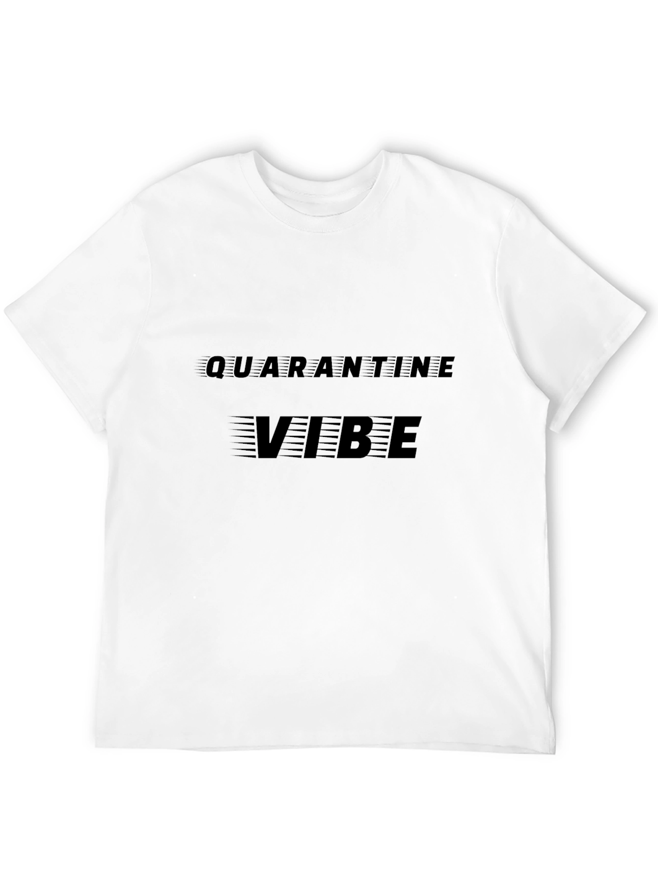 Black Quarantine Vibe T-Shirt - Stylish Comfort view 12