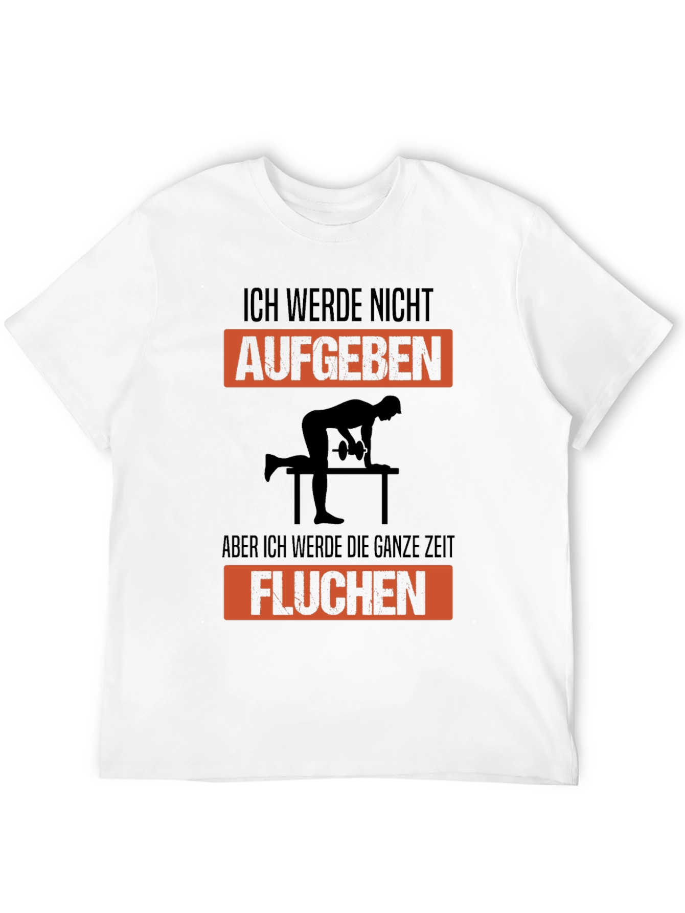 Black Ich Werde Nicht Aufgeben Graphic T-Shirt view 12