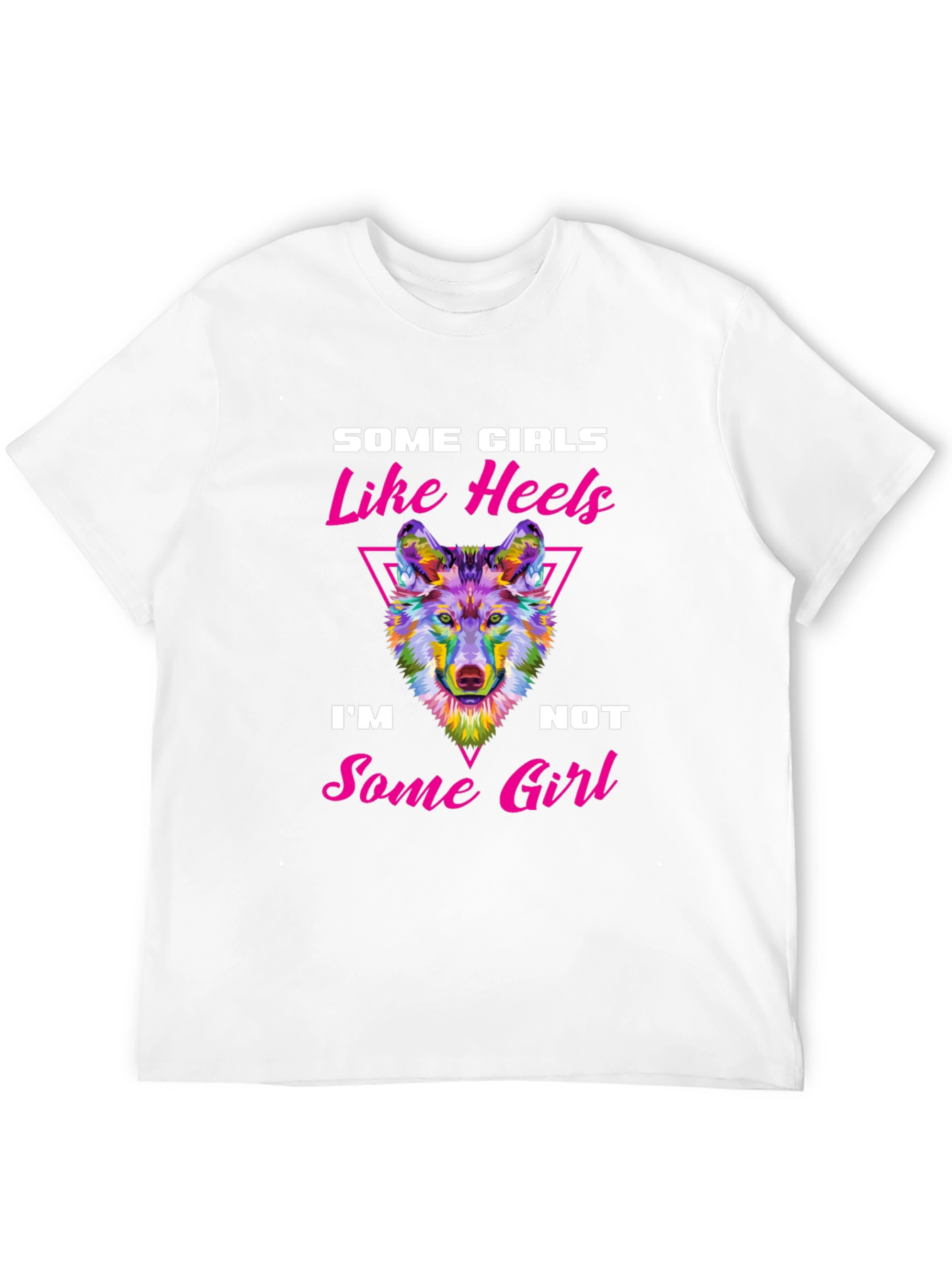Black Some Girls Like Heels T-Shirt view 12