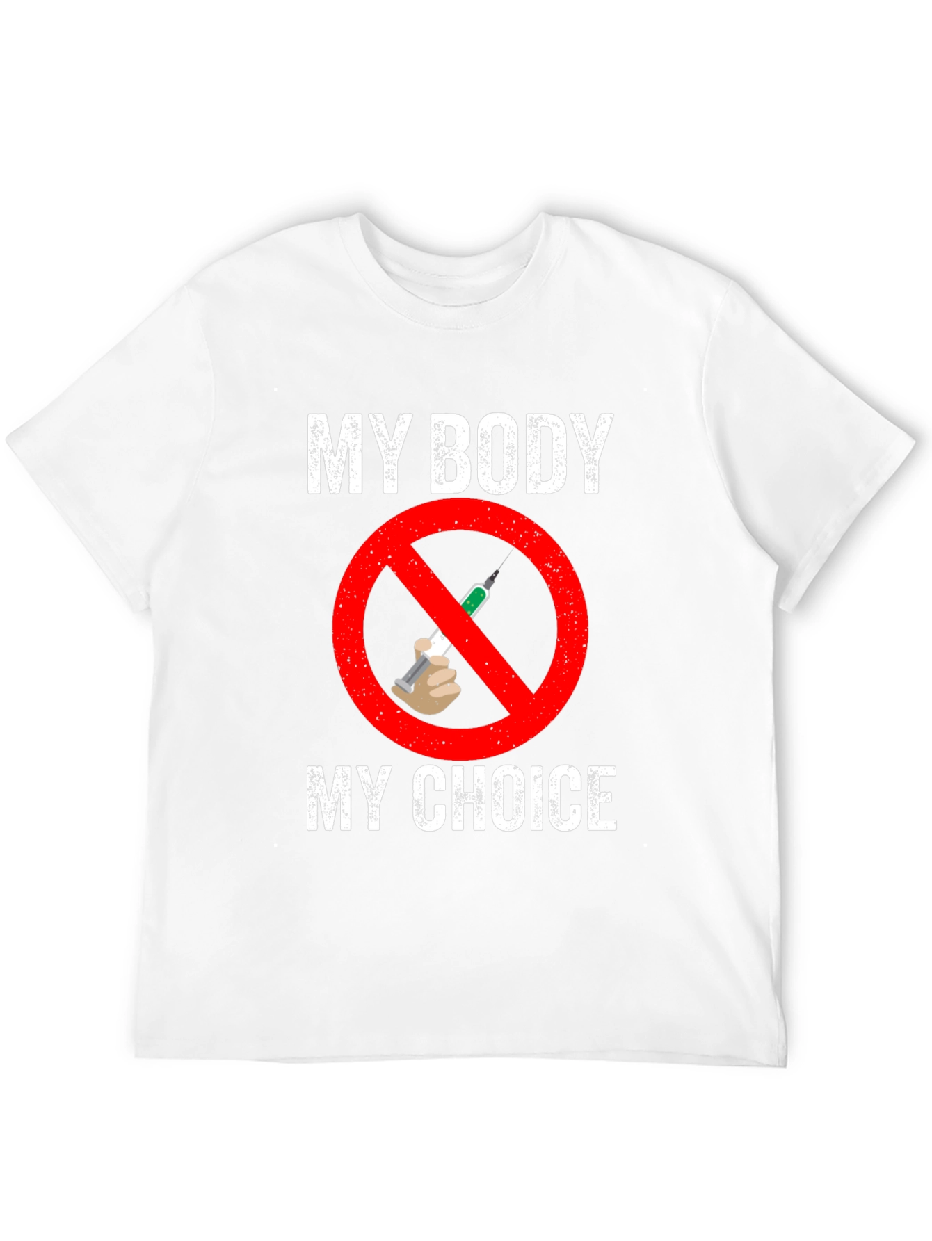 Black My Body, My Choice Anti-Vaccine T-Shirt view 12
