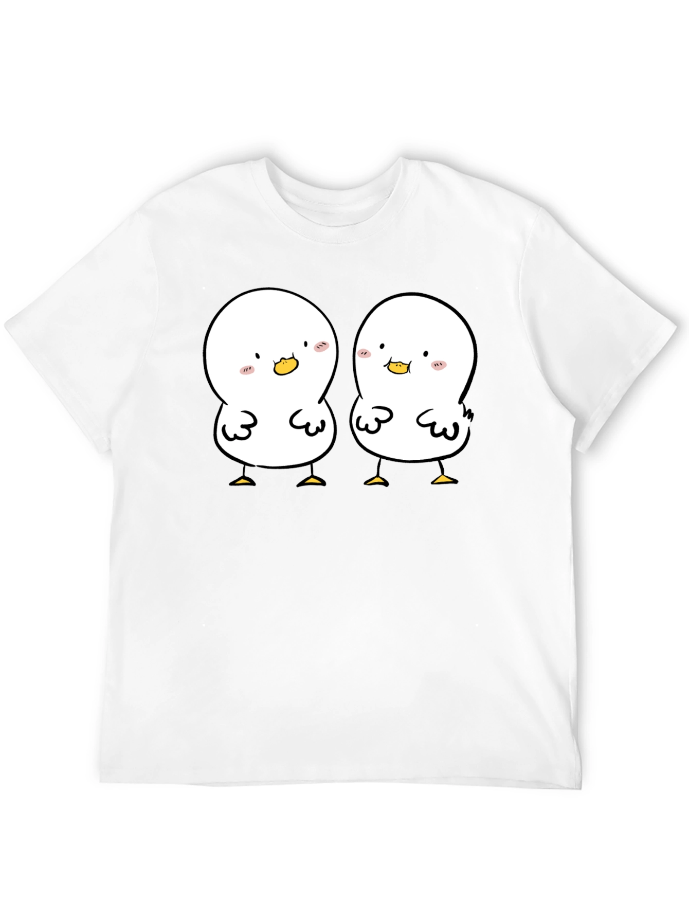 Black Cute Duckling Graphic Tee - Soft Black Cotton Shirt view 12