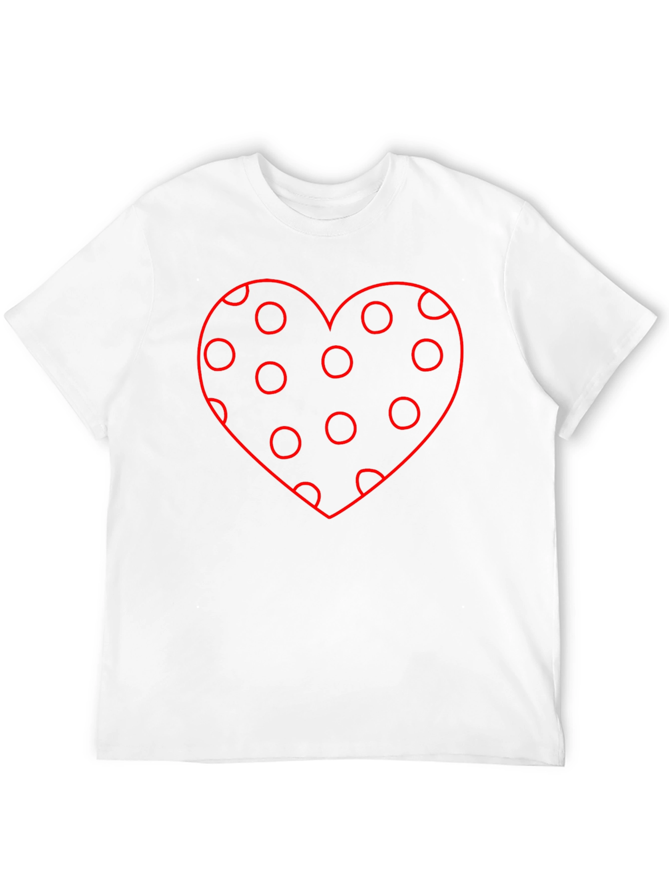 Black Polka Dot Heart Graphic Tee - Black view 12