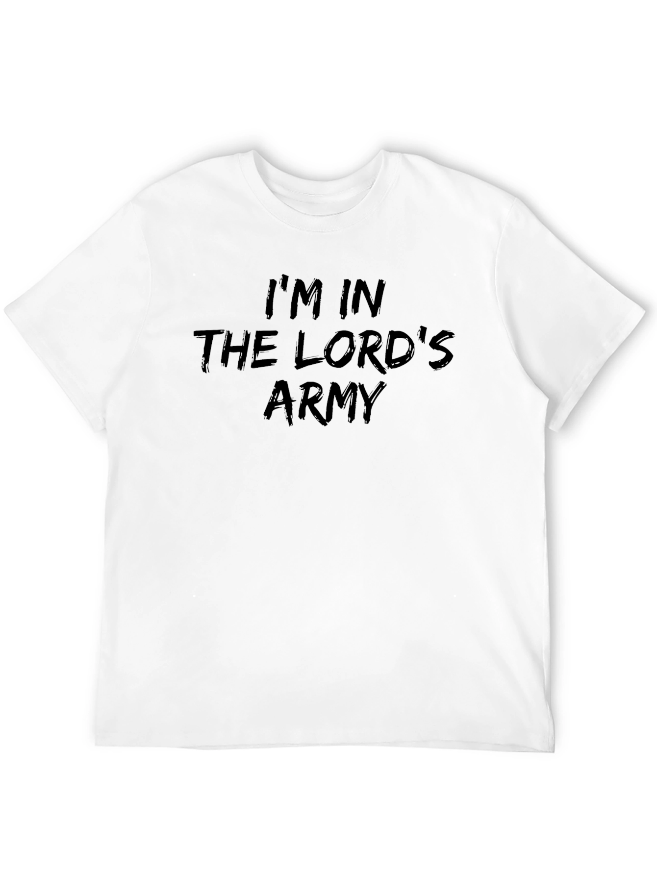 Black I'm In The Lord's Army Black T-Shirt view 12