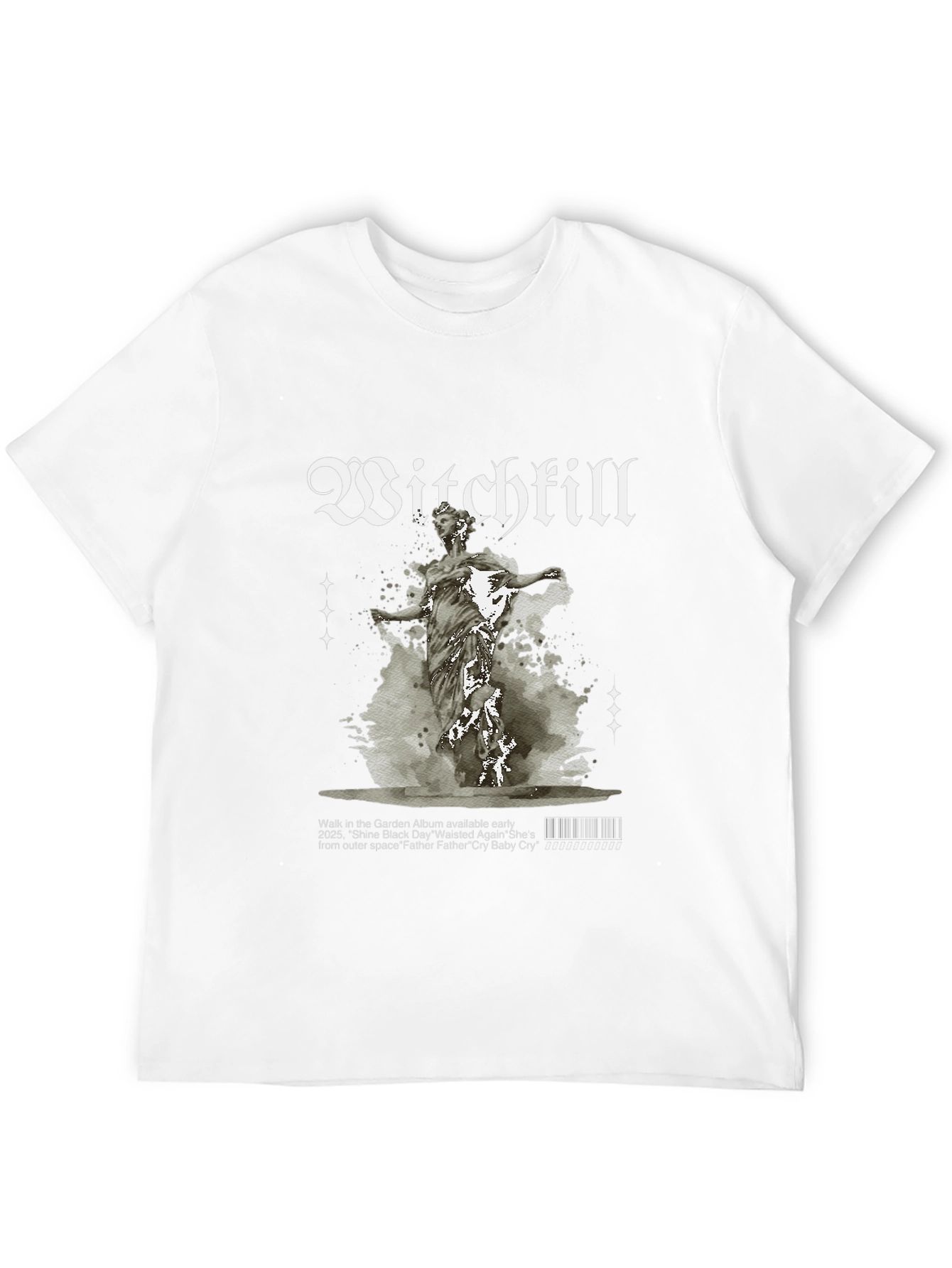 Black Witchkill Graphic Print Black T-Shirt view 12