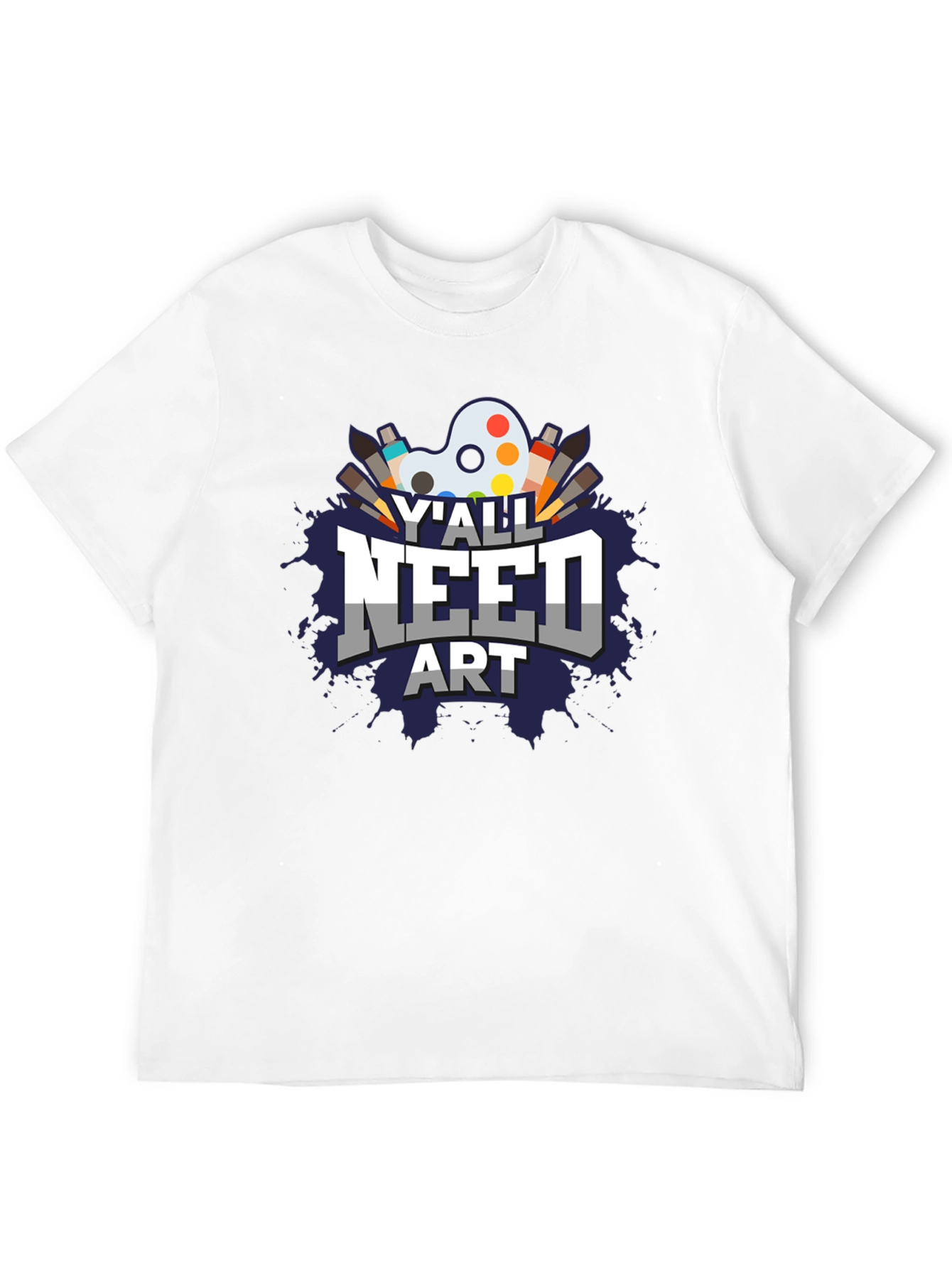Y'all Need Art Graphic T-Shirt - Artist Palette Design - 12