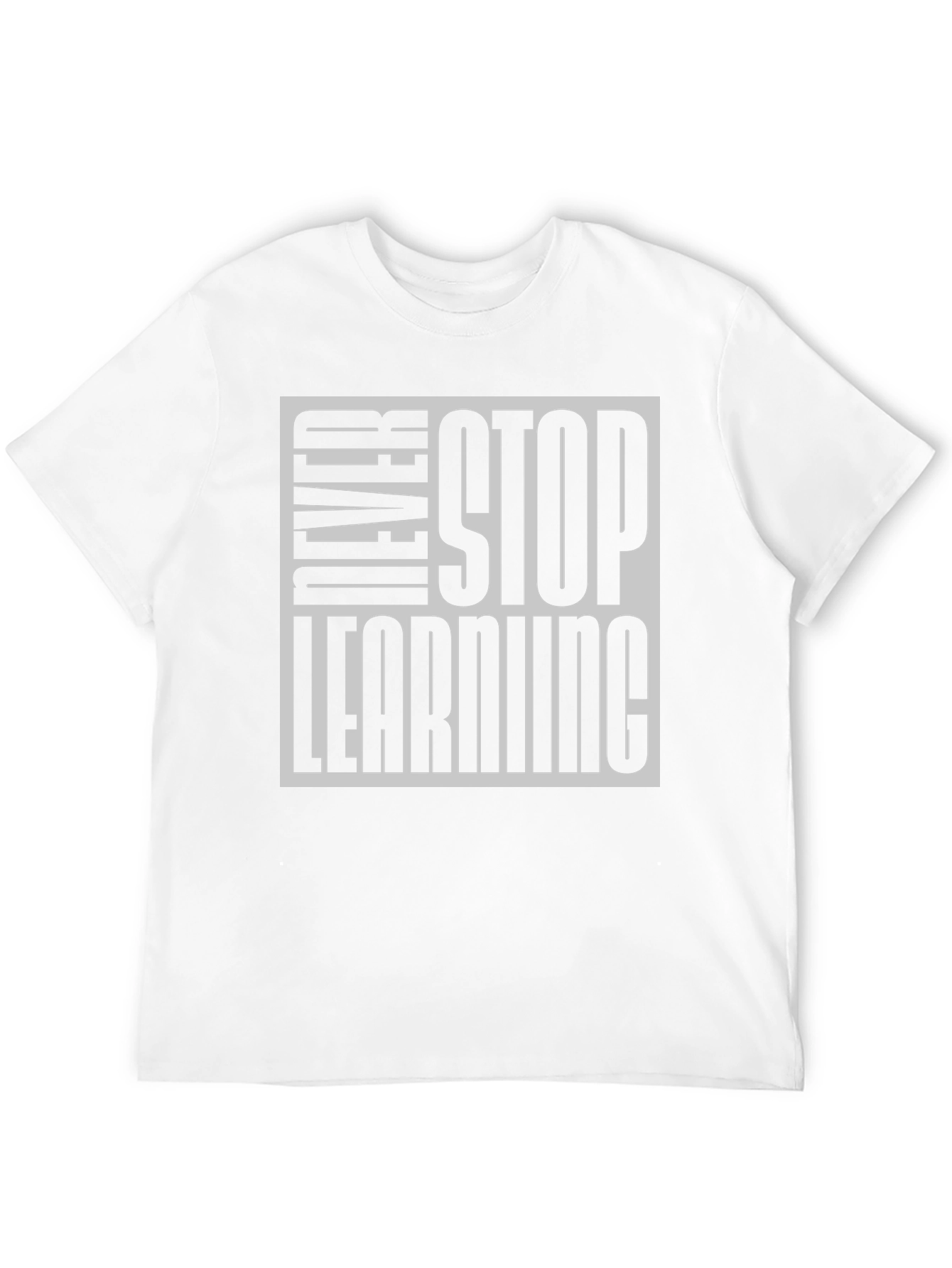 Black Never Stop Learning Black Graphic Tee view 12