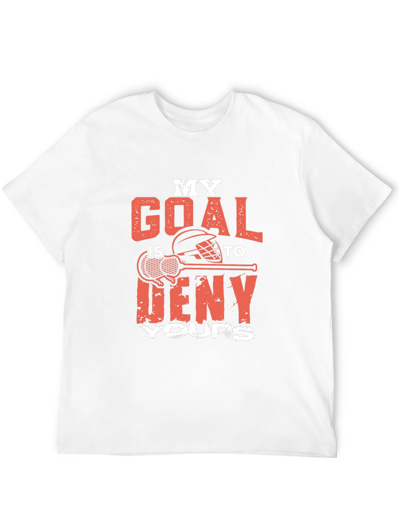 Black Lacrosse Goalie T-Shirt - Deny Your Goals! view 12