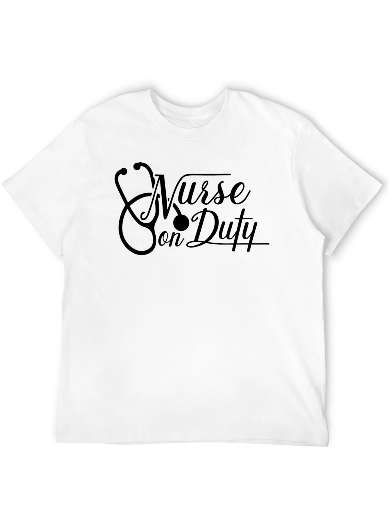 Black Nurse on Duty Black T-Shirt view 12