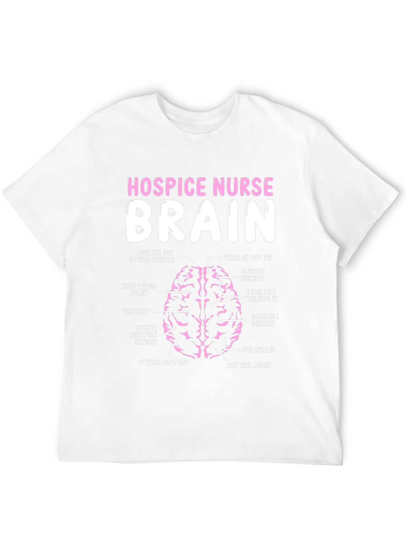 Black Hospice Nurse Brain Anatomy T-Shirt view 12