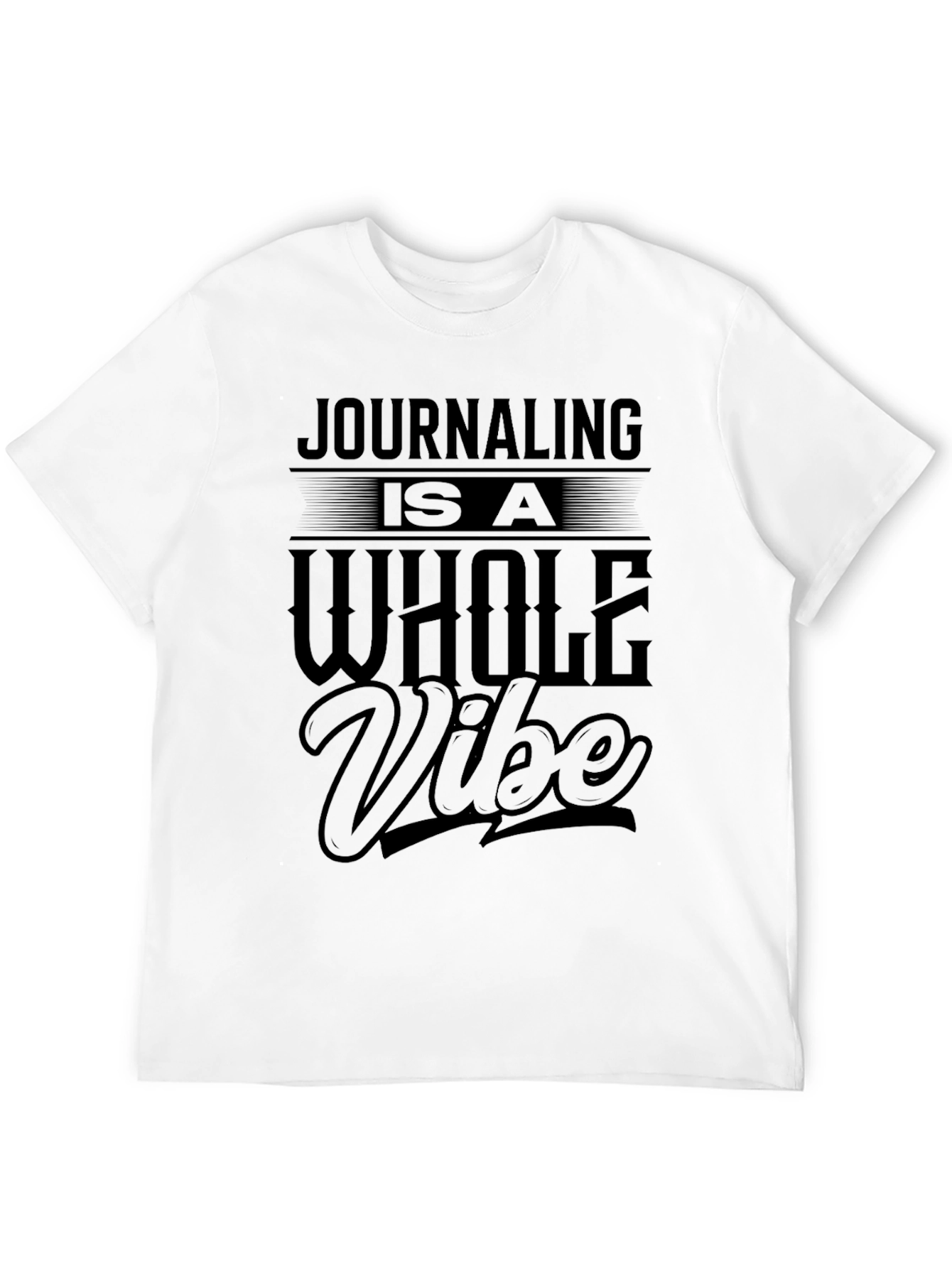 Black Journaling is a Whole Vibe Black T-Shirt view 12