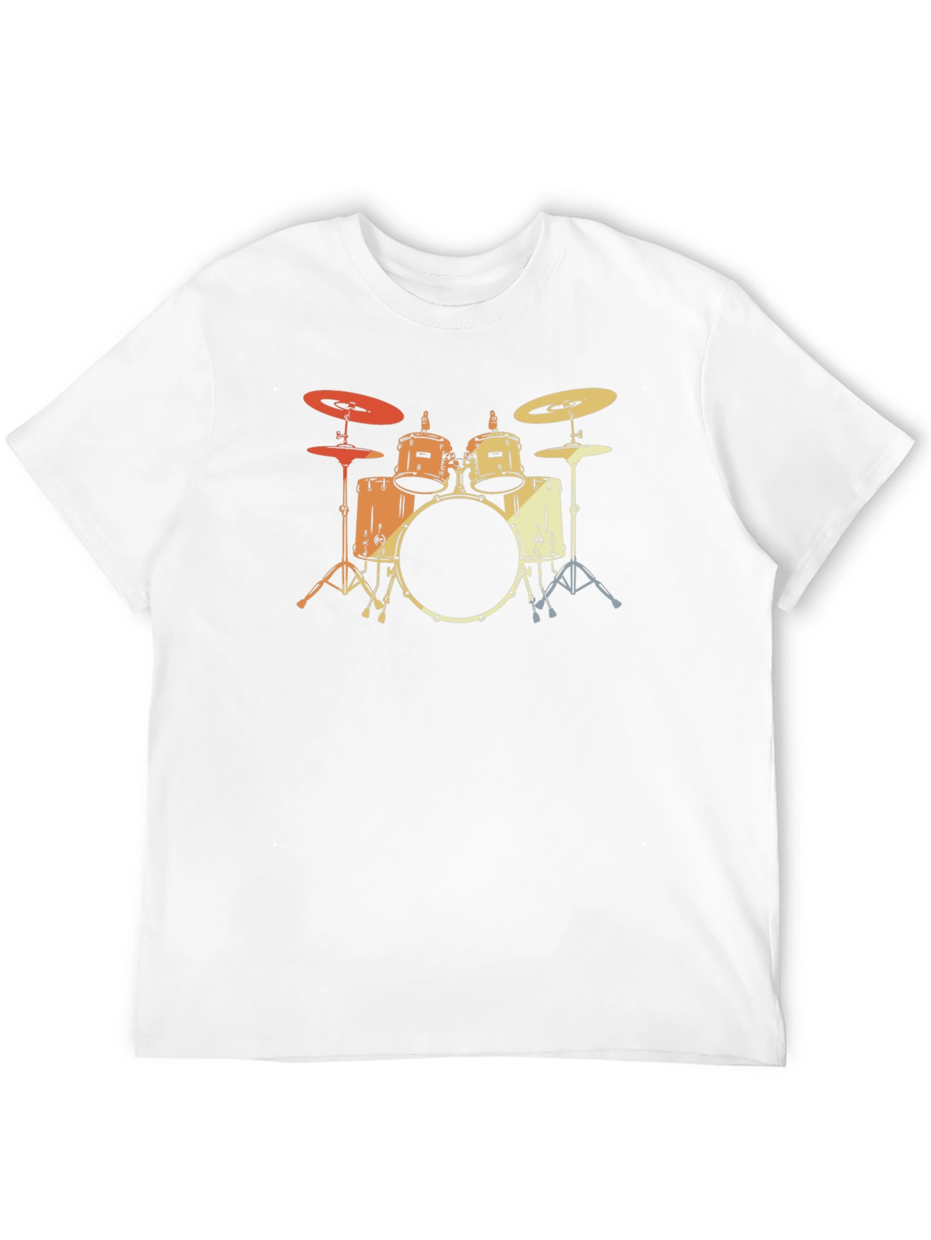 Black Vintage Drum Set Graphic Tee - Musician T-Shirt view 12