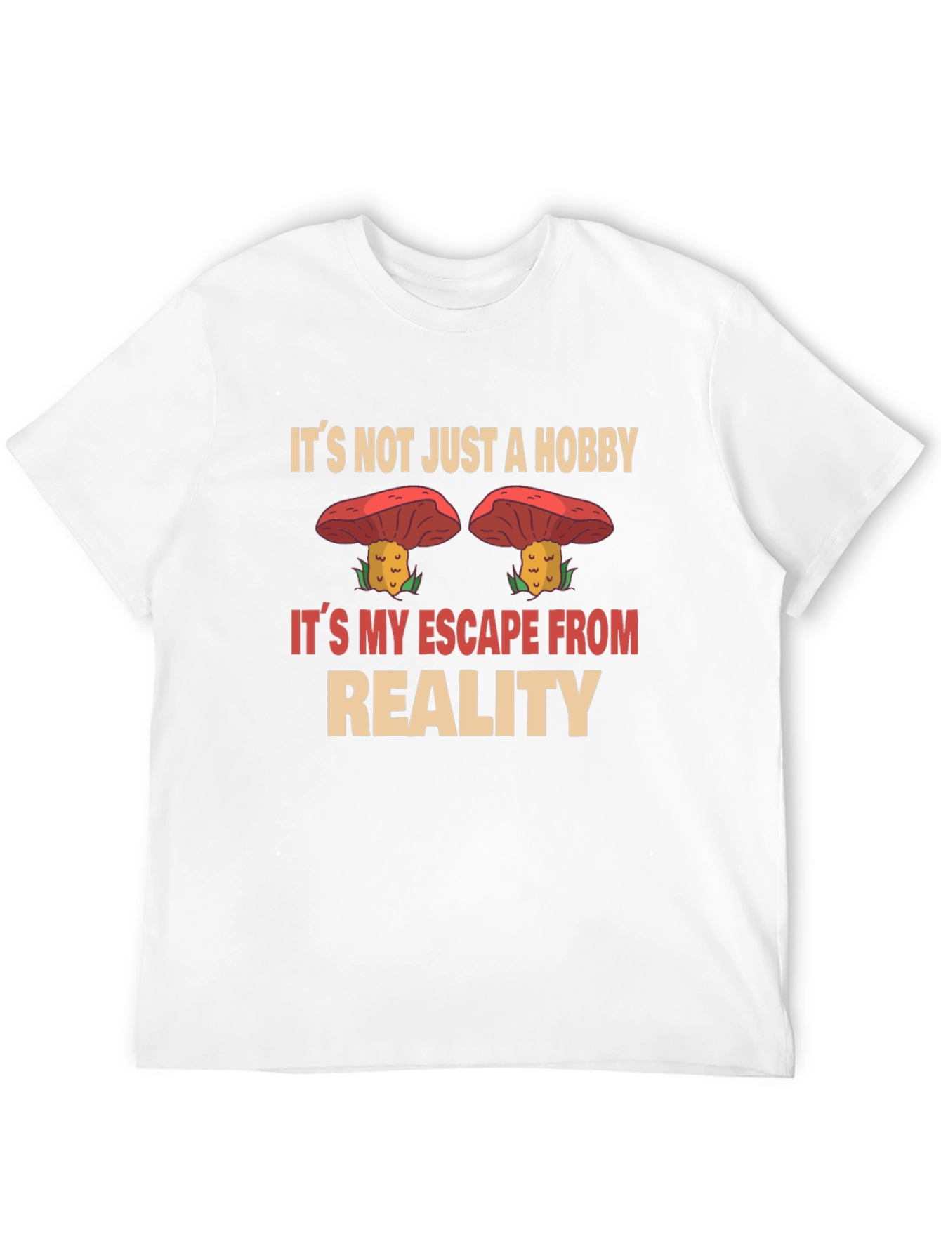 Black Mushroom Hobby T-Shirt: Escape Reality in Style view 12