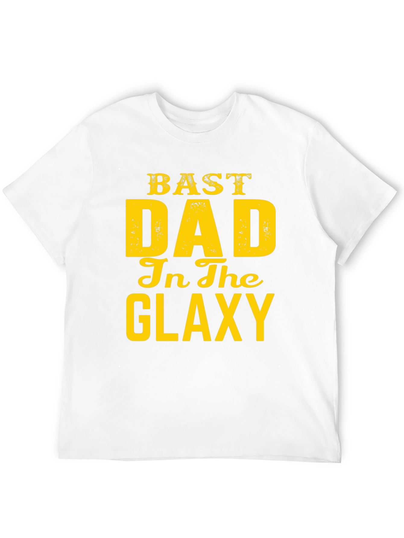 Black Best Dad in the Galaxy Graphic T-Shirt view 12