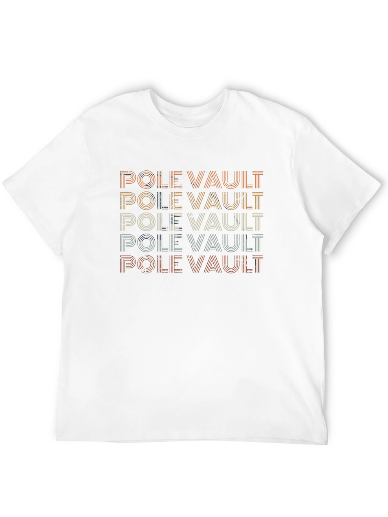 Black Pole Vault Retro T-Shirt view 12