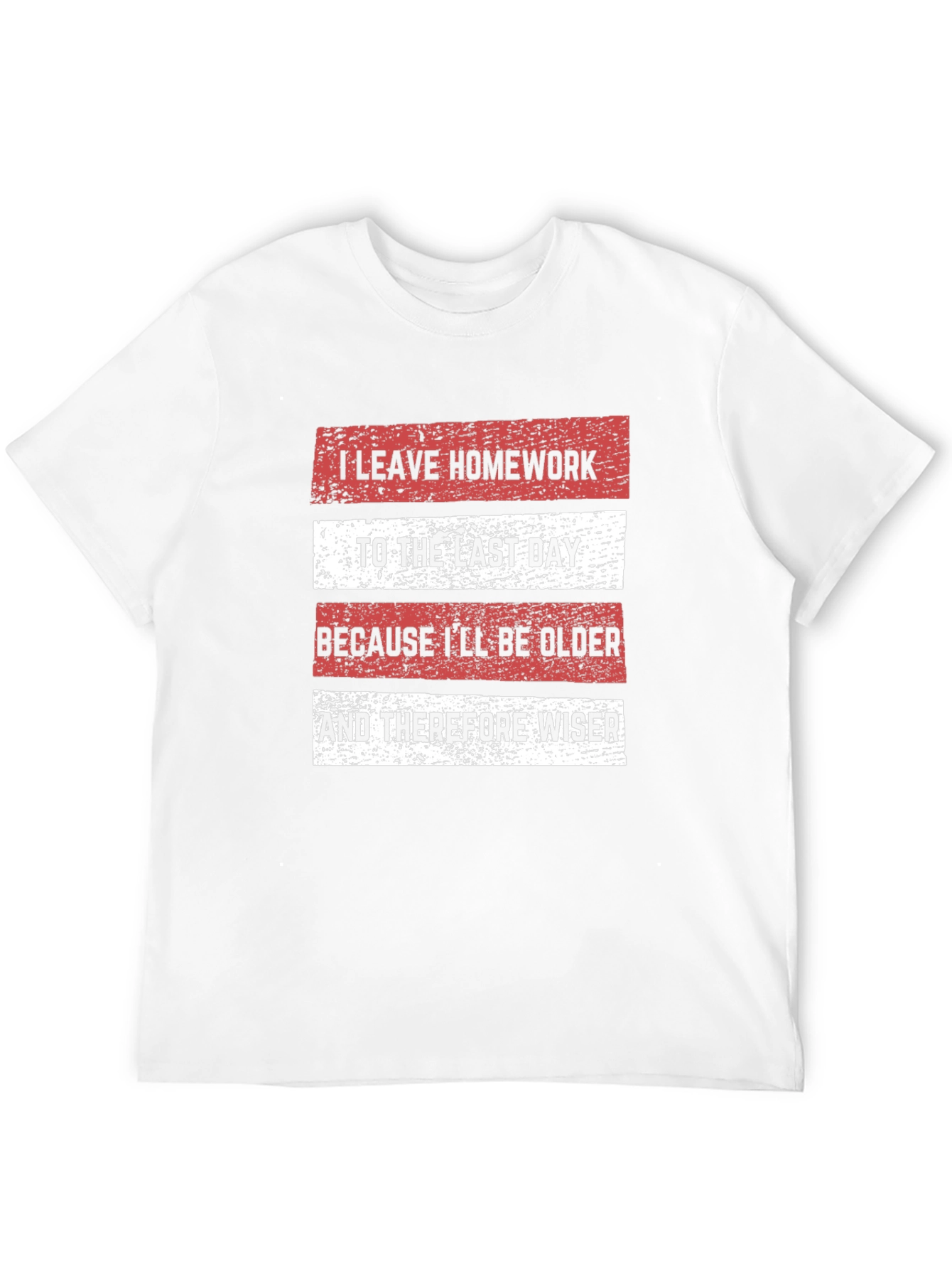 Black Funny Homework Procrastination T-Shirt view 12