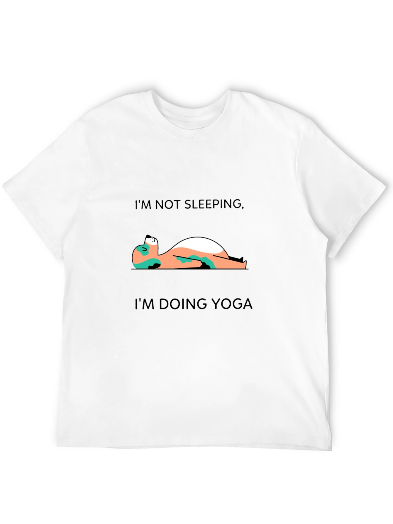 Black Yoga Sloth T-Shirt - Funny Lazy Workout Tee view 12