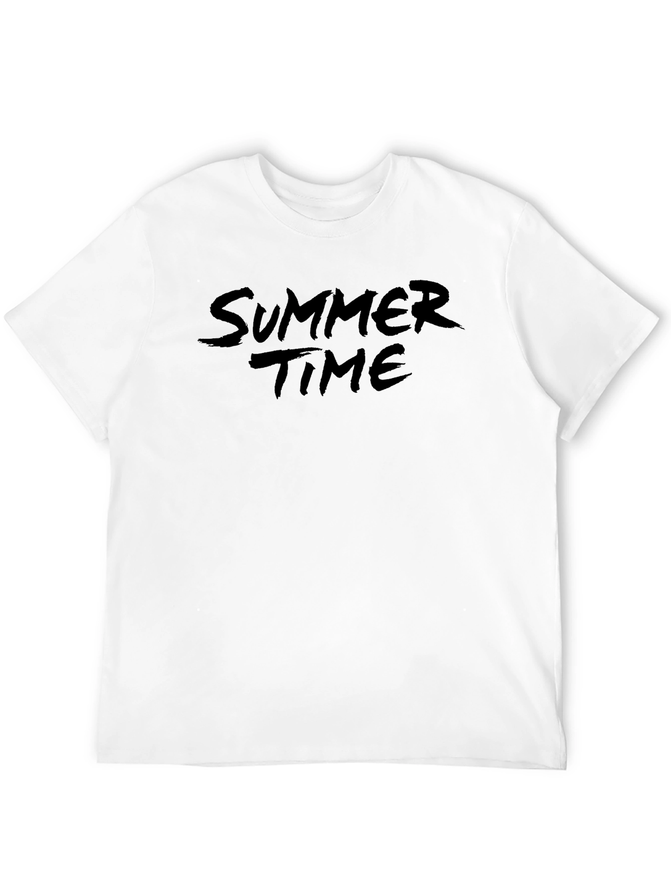 Black Summer Time Black Tee Shirt Casual Style view 12