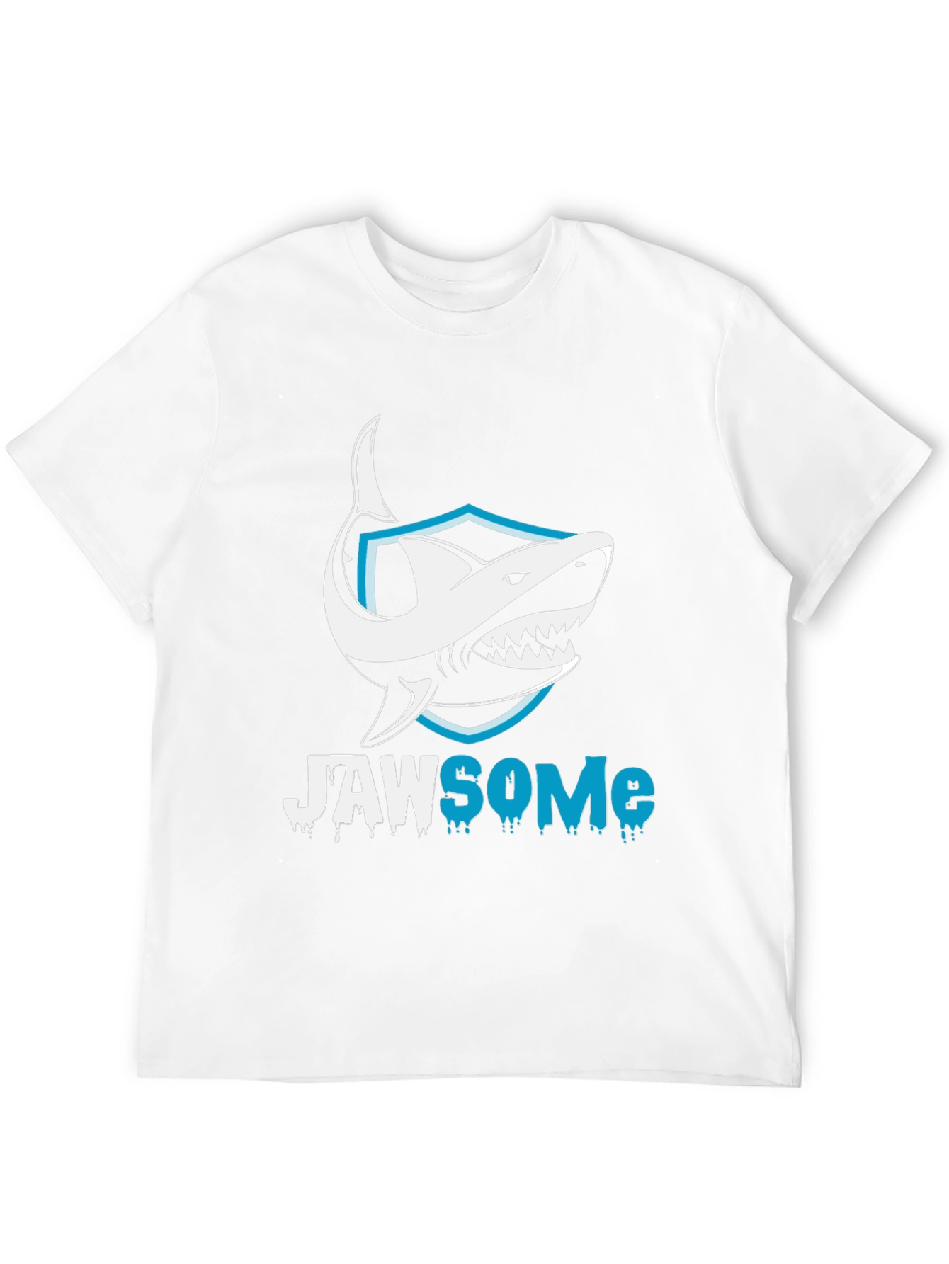 Black Jawsome Shark Graphic T-Shirt - Black Cotton Tee view 12