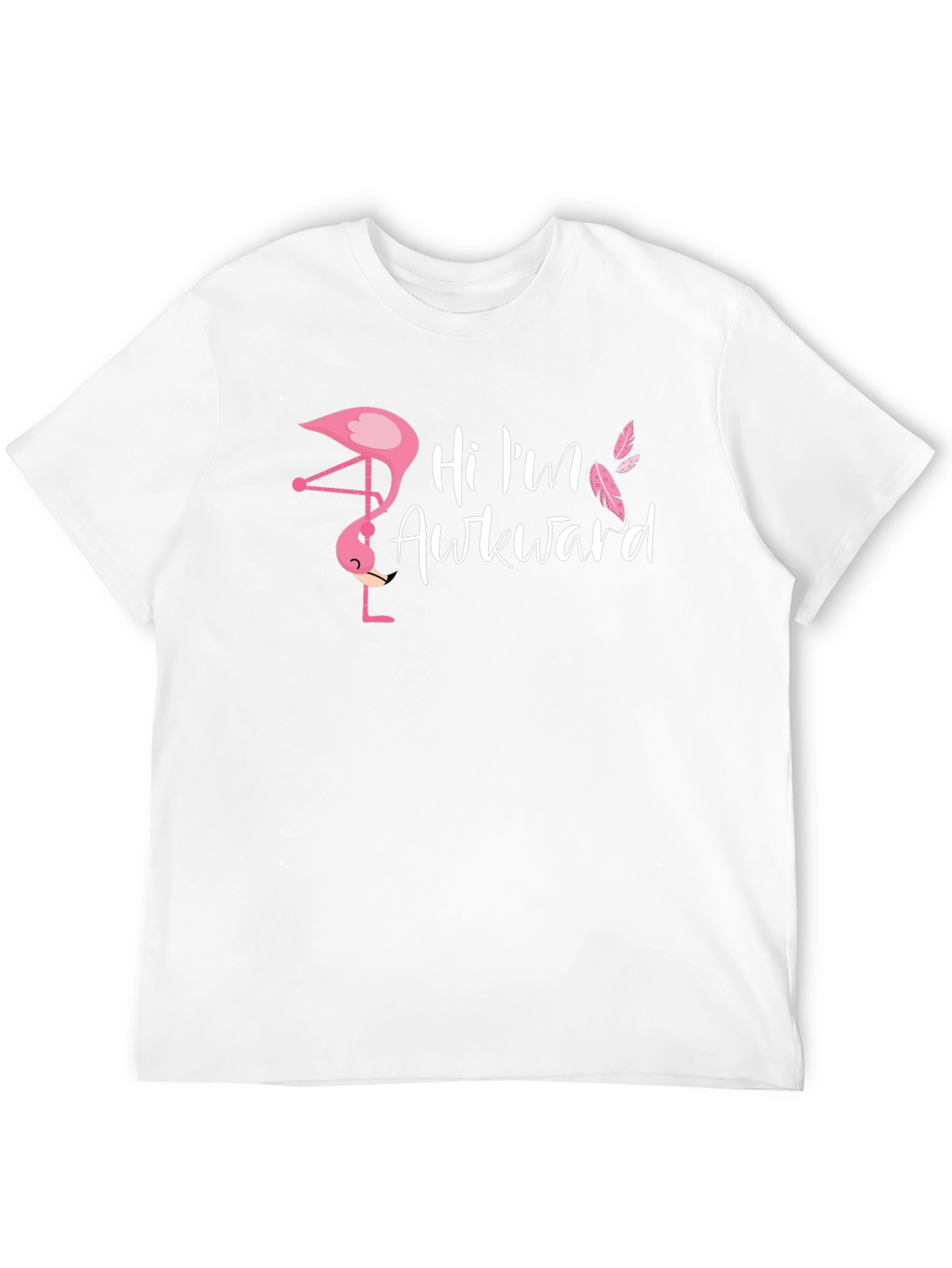 Black Awkward Flamingo Graphic T-Shirt - Men's Black Tee view 12