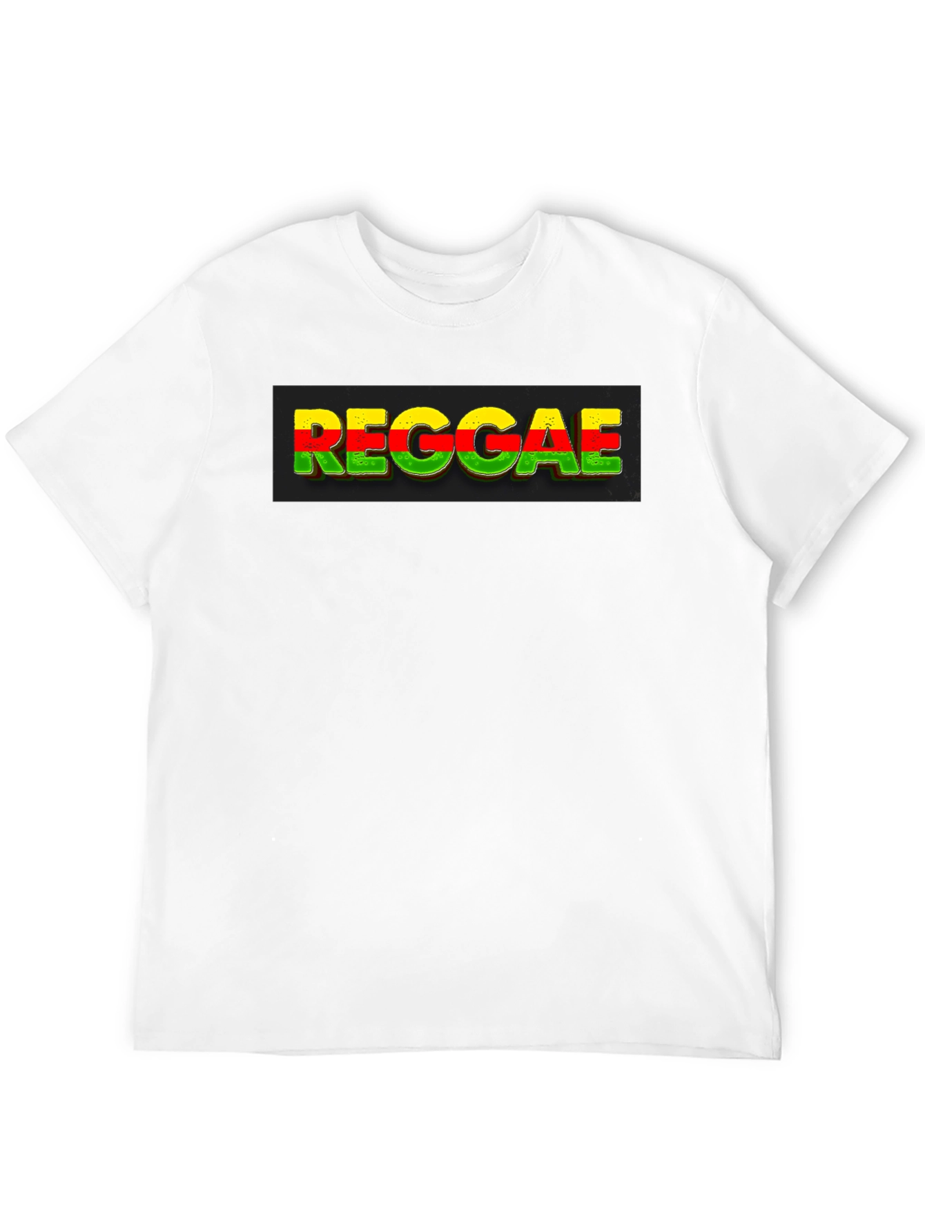 Black Reggae T-Shirt - Rasta Colors, Unique Design view 12