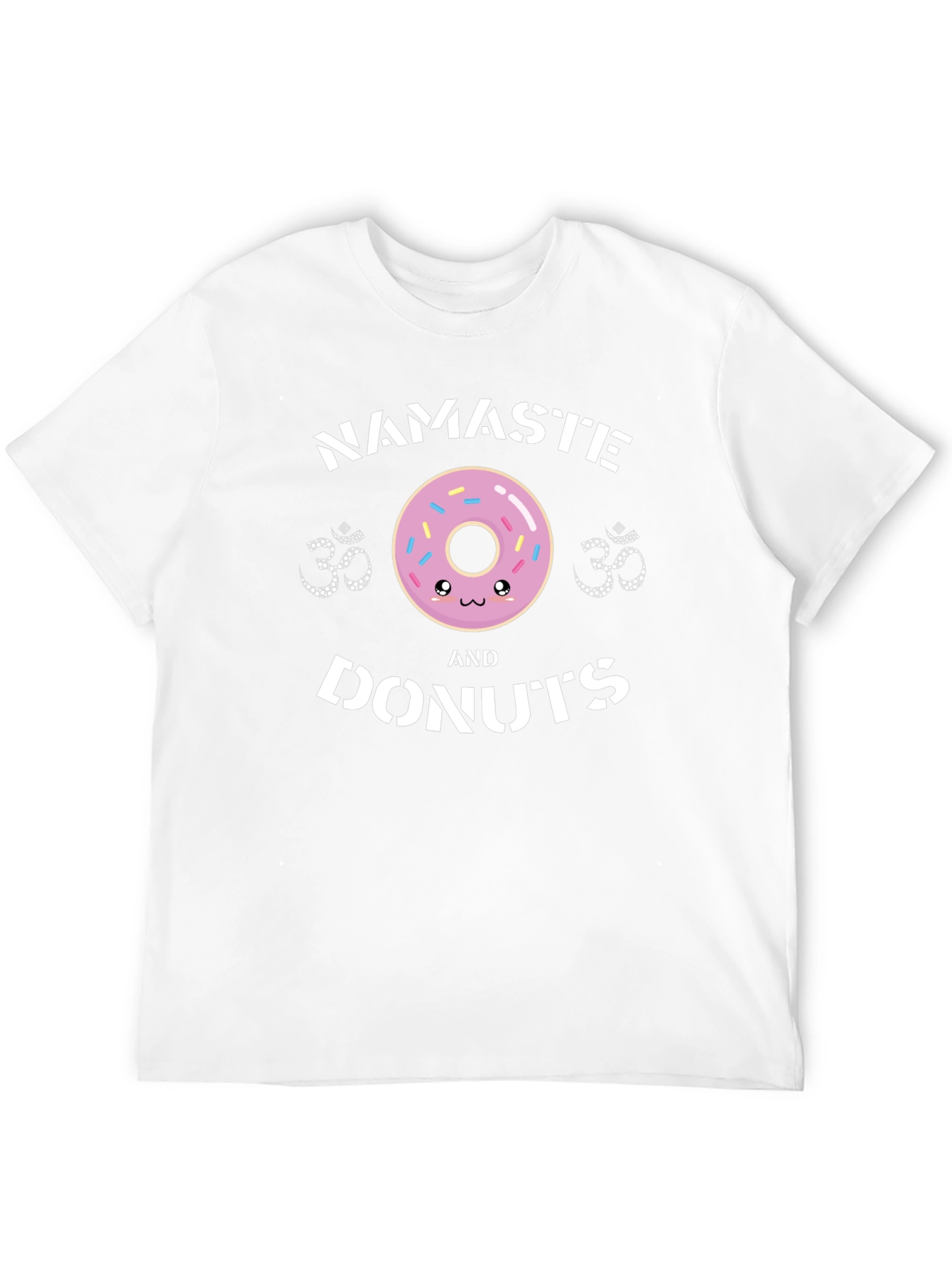Black Namaste & Donuts Graphic T-Shirt view 12