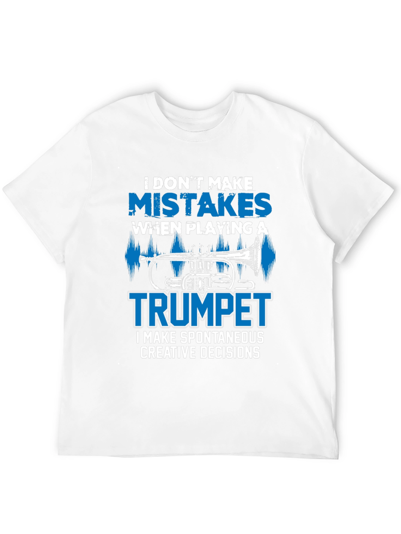 Black Funny Trumpet Player Graphic T-Shirt view 12