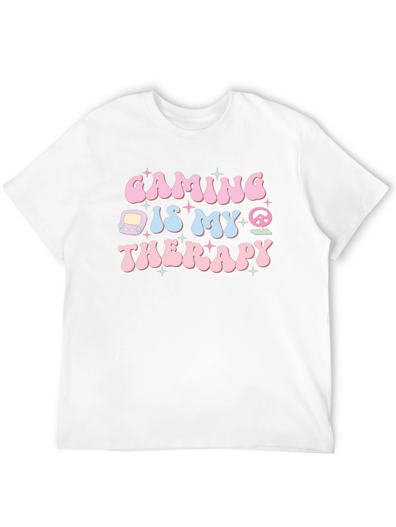 Black Gaming is My Therapy Graphic Tee - Black Cotton view 12